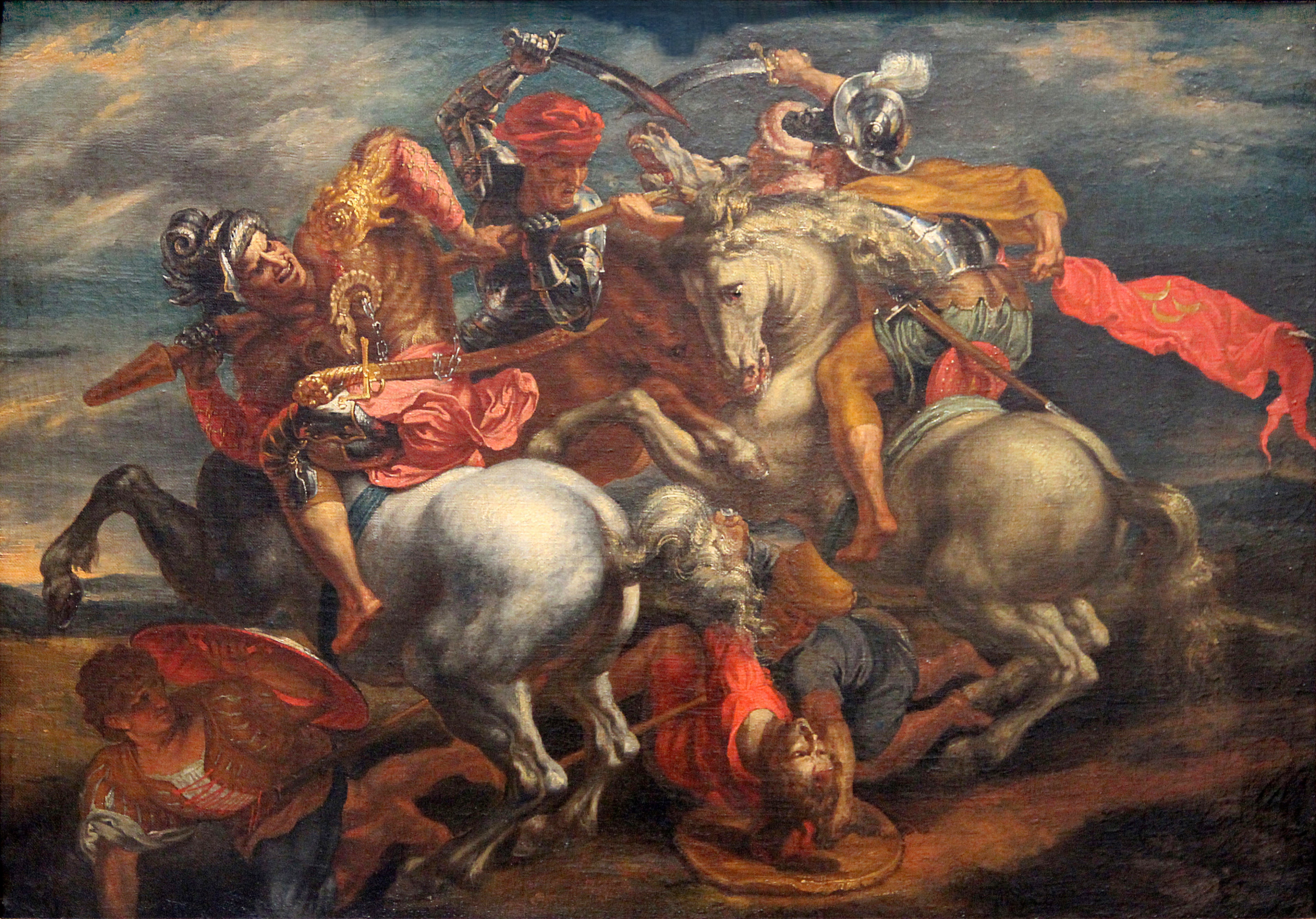 "Anghiarin taistelu" (Taistelu lippu). - Peter Paul Rubens