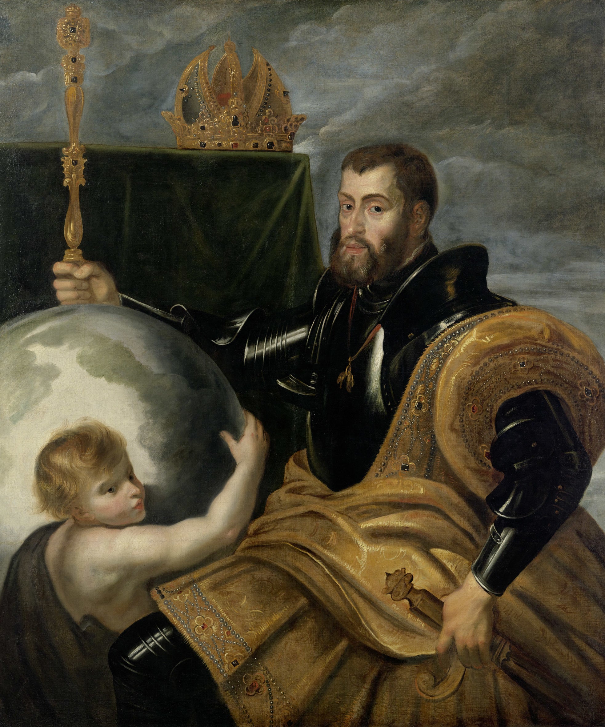 Allegoria keisari Karlista laajana valtioiden hallitsijana - Peter Paul Rubens