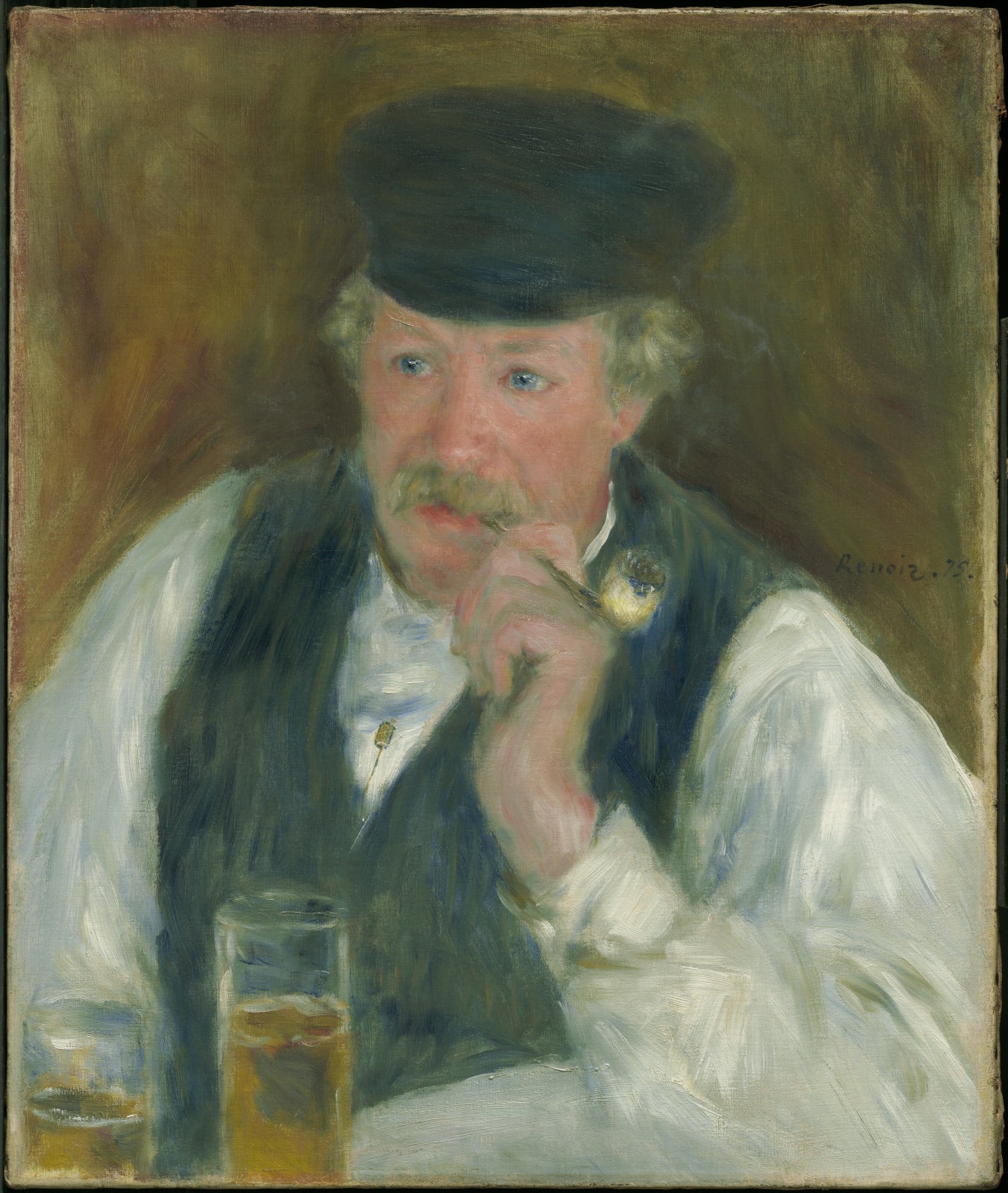 Reproduction du tableau « Portrait de M. Fournaise - Pierre-Auguste Renoir » par Alpha Reproduction en peinture à l’huile