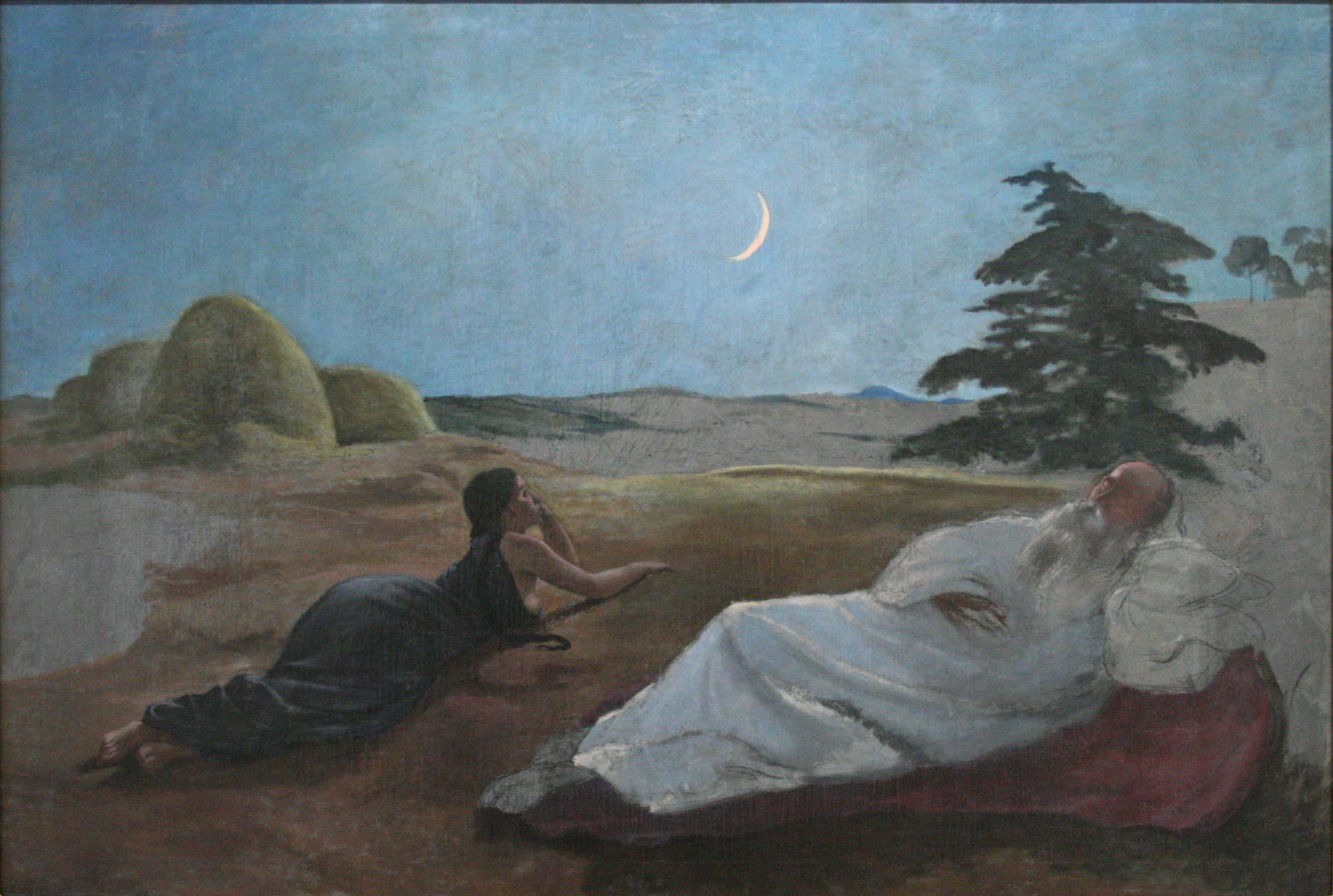 Reproduction du tableau « Ruth et Booz - Frédéric Bazille » par Alpha Reproduction en peinture à l’huile