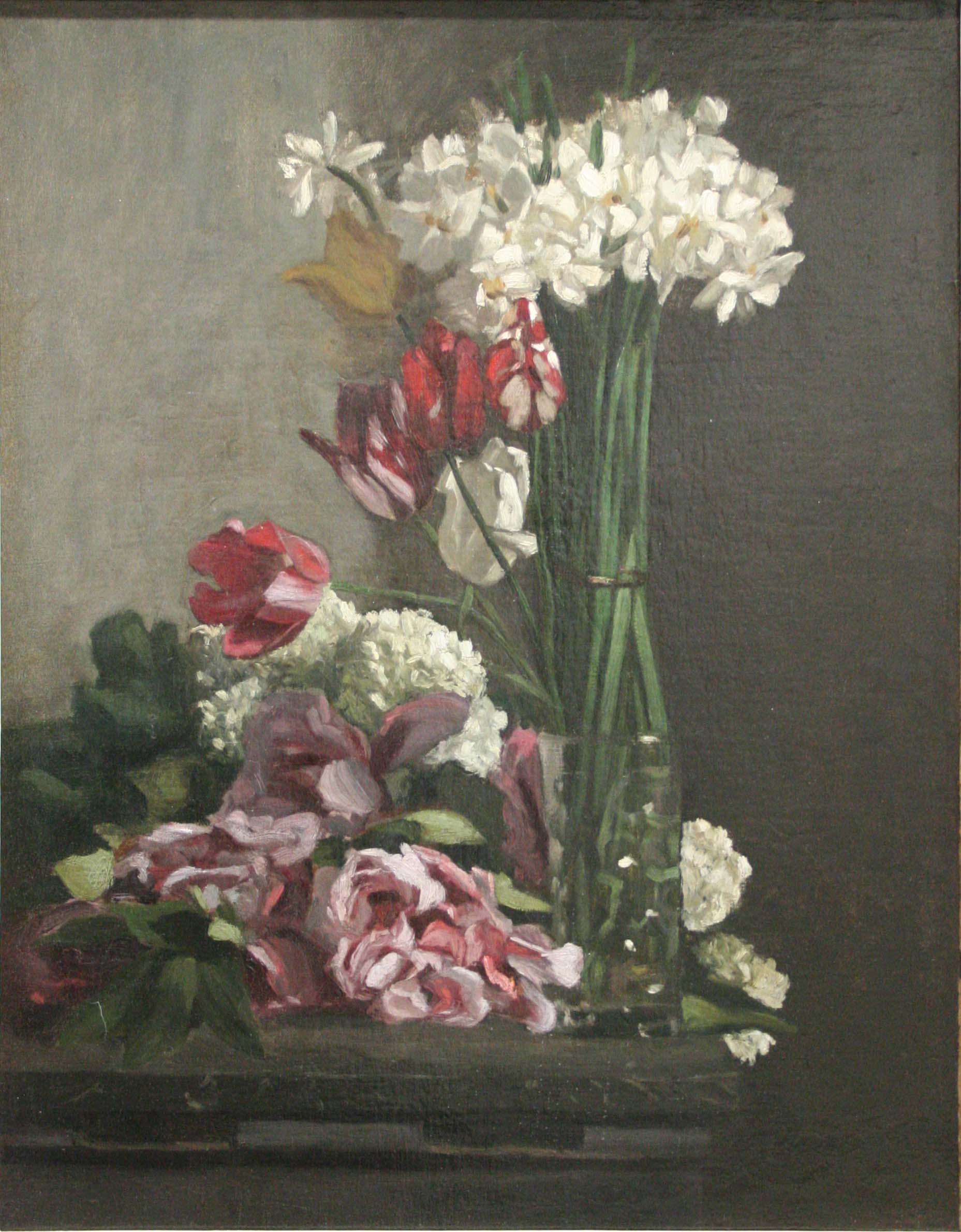 Reproduction du tableau « Fleurs - Frédéric Bazille » par Alpha Reproduction en peinture à l’huile