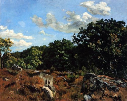 Reproduction du tableau « Paysage à Chailly - Frédéric Bazille » par Alpha Reproduction en peinture à l’huile