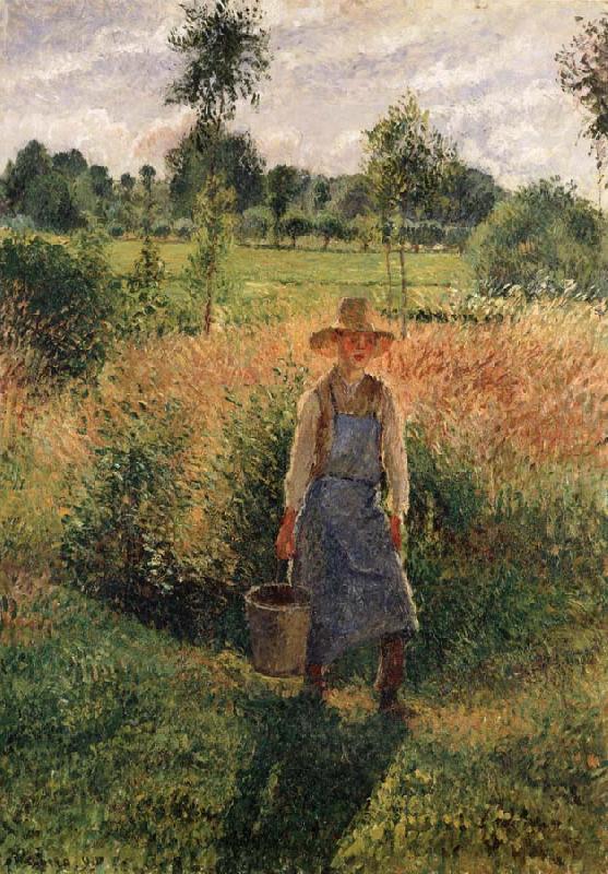 Reproduction du tableau « Le Jardinier, Soleil d'après-midi, Eragny - Camille Pissarro » par Alpha Reproduction en peinture à l’huile