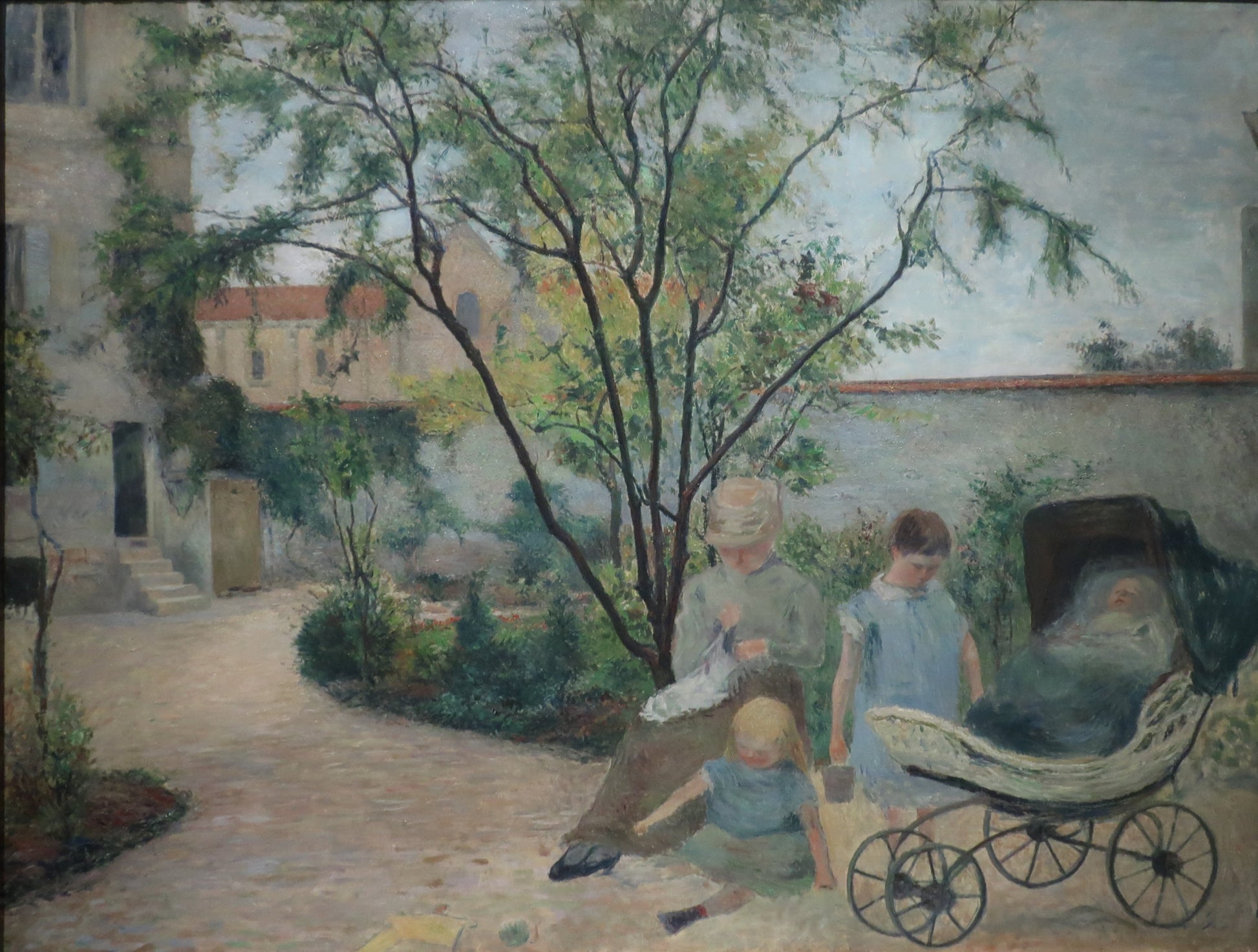 Maalarin perhe puutarhassa, rue Carcel - Paul Gauguin