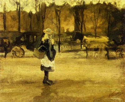 Tyttö kadulla - Vincent van Gogh