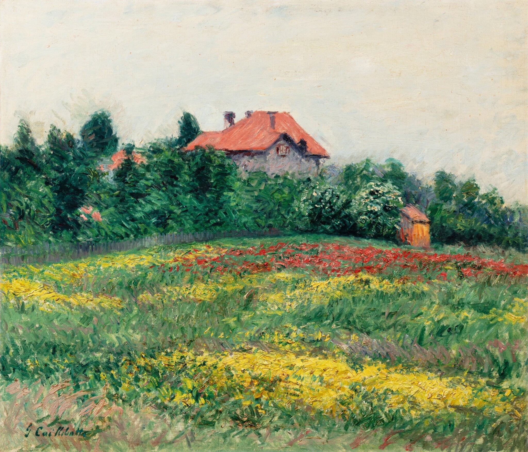Reproduction du tableau « Jardin sauvage au Petit Gennevilliers - Gustave Caillebotte » par Alpha Reproduction en peinture à l’huile