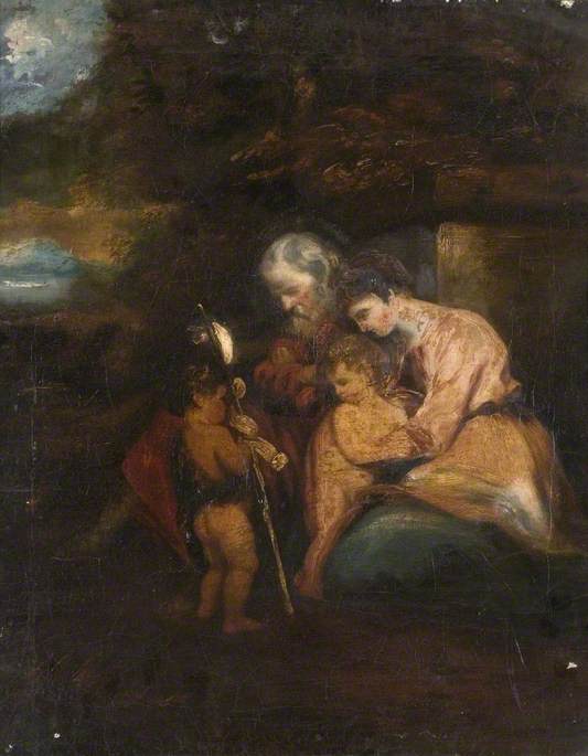 La Sainte Famille avec saint Jean - Joshua Reynolds