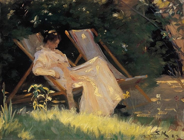 "Luonnos ruusuille" - Peder Severin Krøyer
