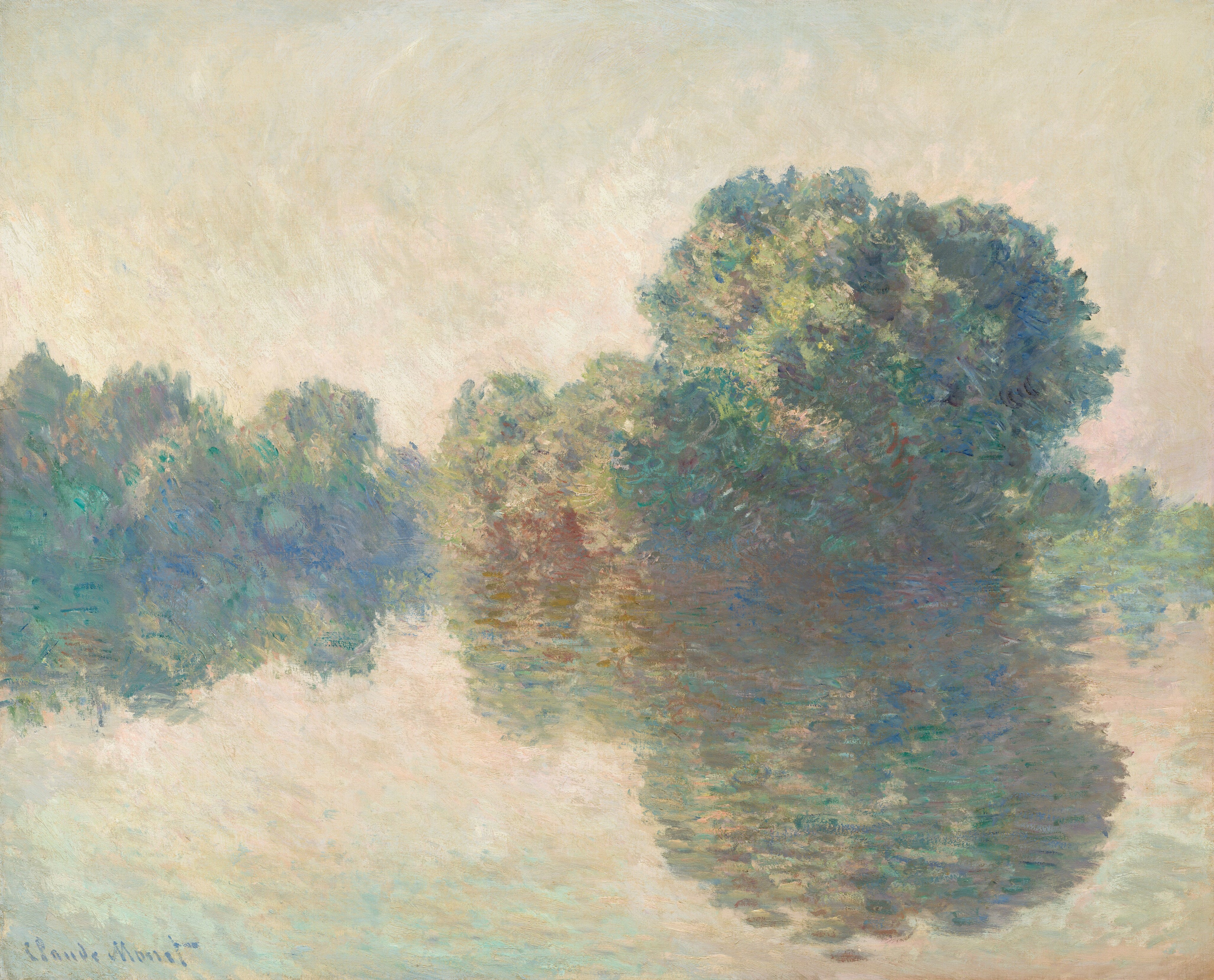Seine Givernyssä - Claude Monet