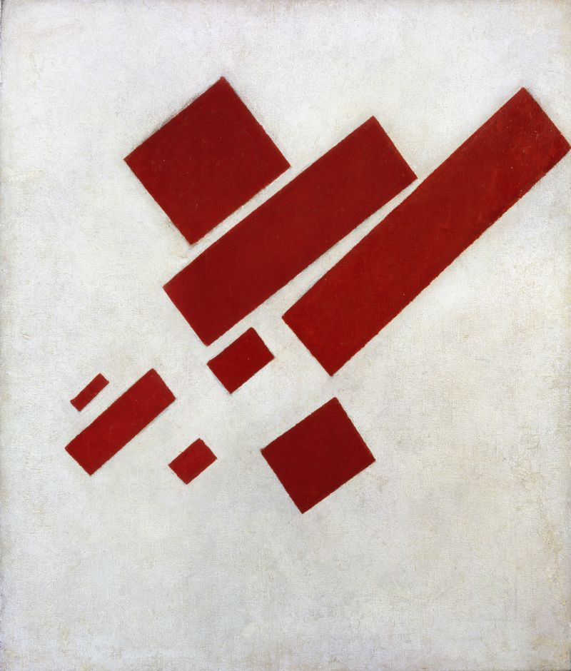 Peinture suprématiste : huit rectangles rouges - Kazimir Malevich