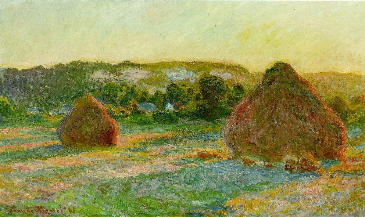 Viljankuivurit, kesän loppu - Claude Monet
