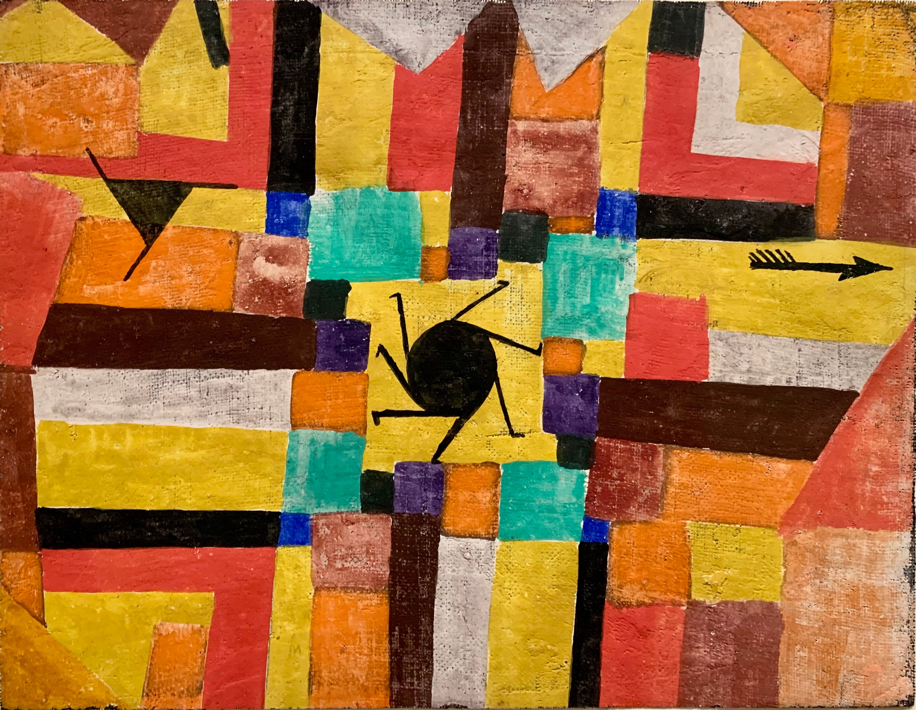 Mustan auringon kääntyessä ja nuolella - Paul Klee