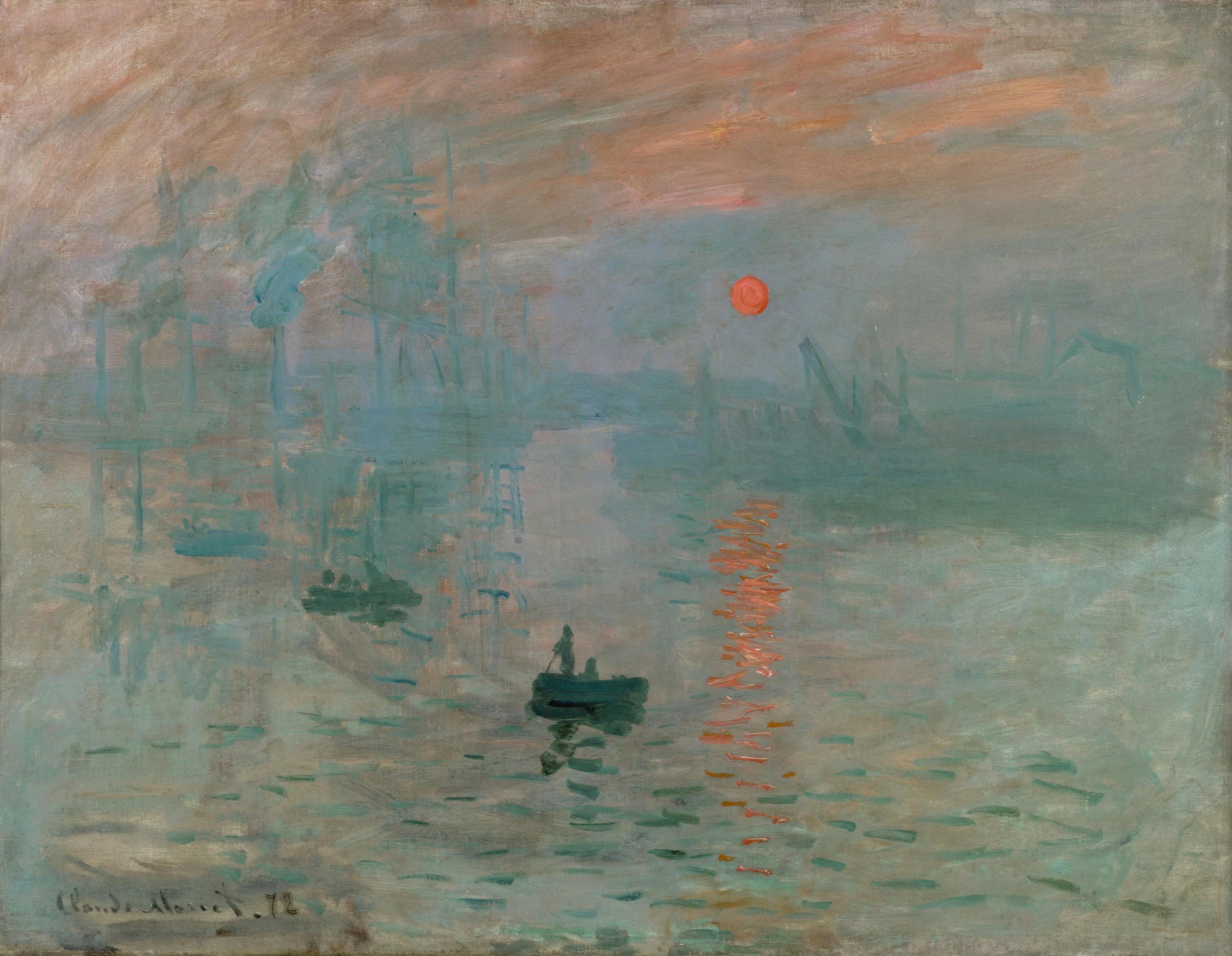 Reproduction du tableau « Impression, Soleil levant - Claude Monet » par Alpha Reproduction en peinture à l’huile