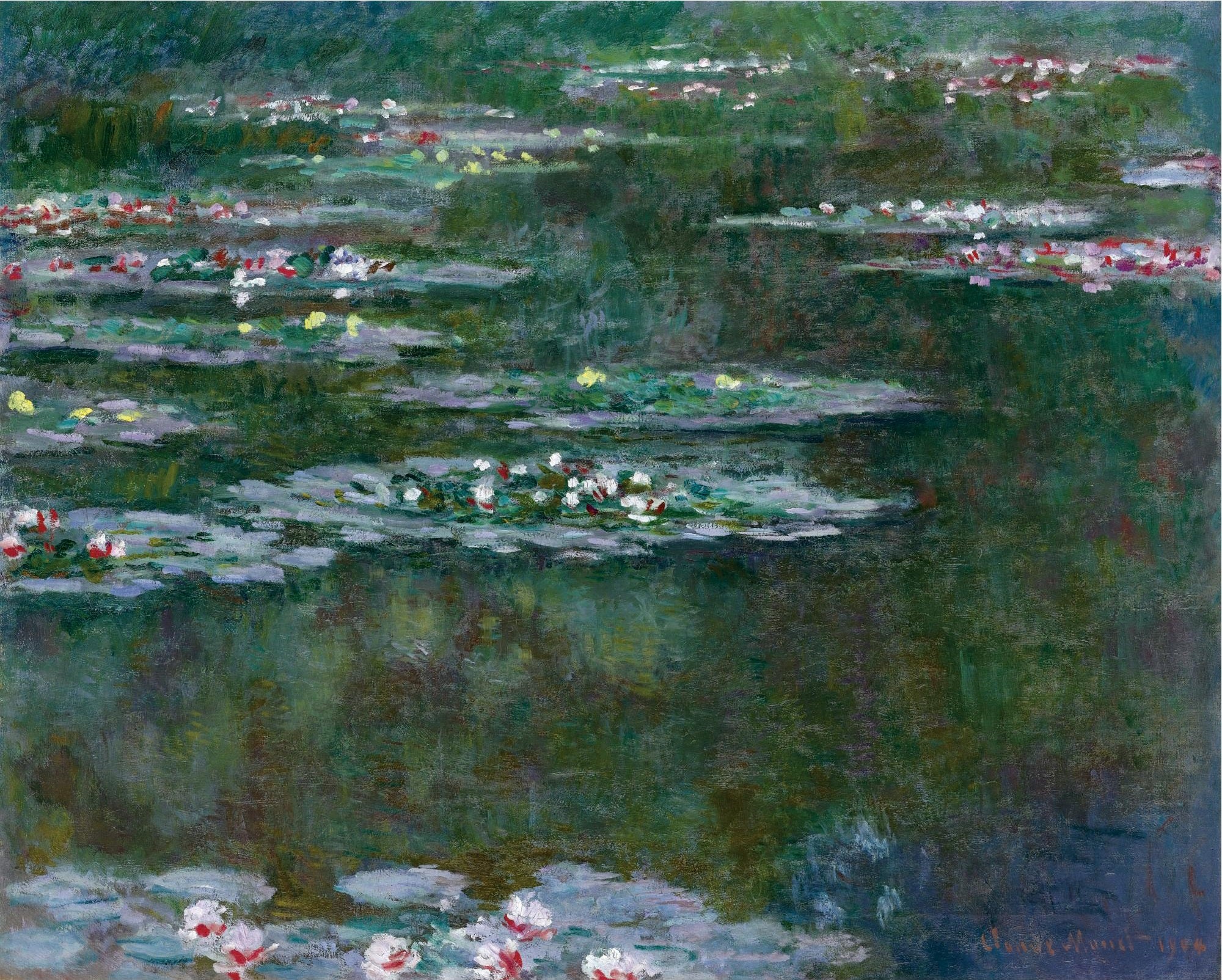 Reproduction du tableau « Lilies d'eau (1904) - Claude Monet » par Alpha Reproduction en peinture à l’huile