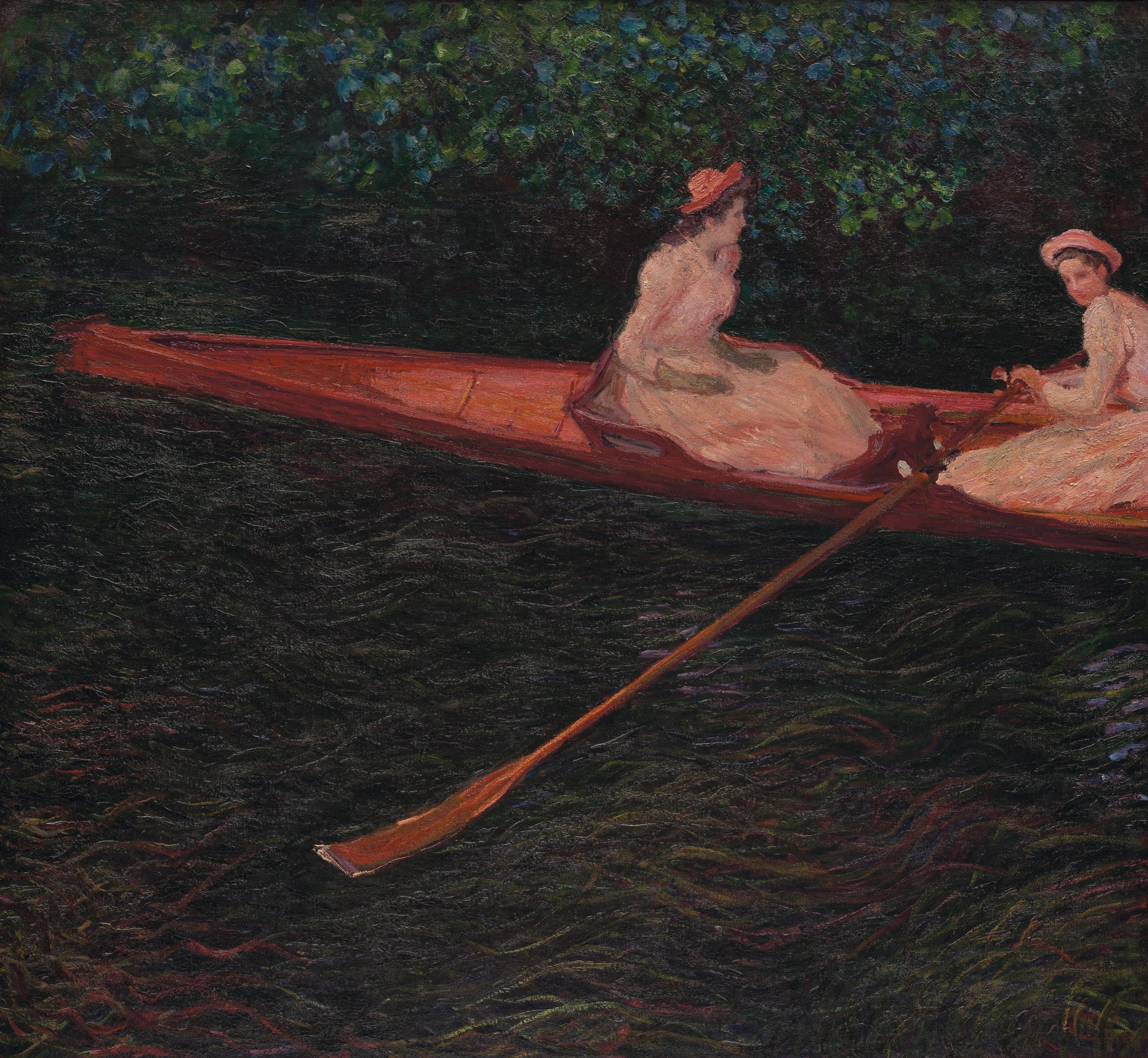 Reproduction du tableau « En canot sur l'Epte - Claude Monet » par Alpha Reproduction en peinture à l’huile