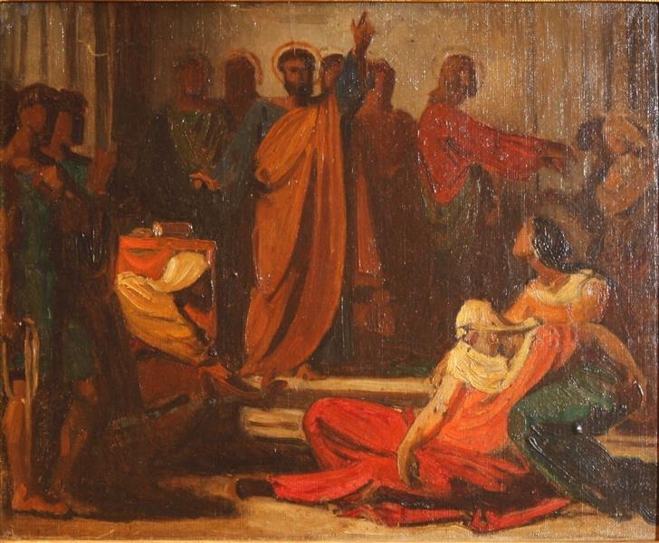 La Mort de Saphira - Léon Bonnat