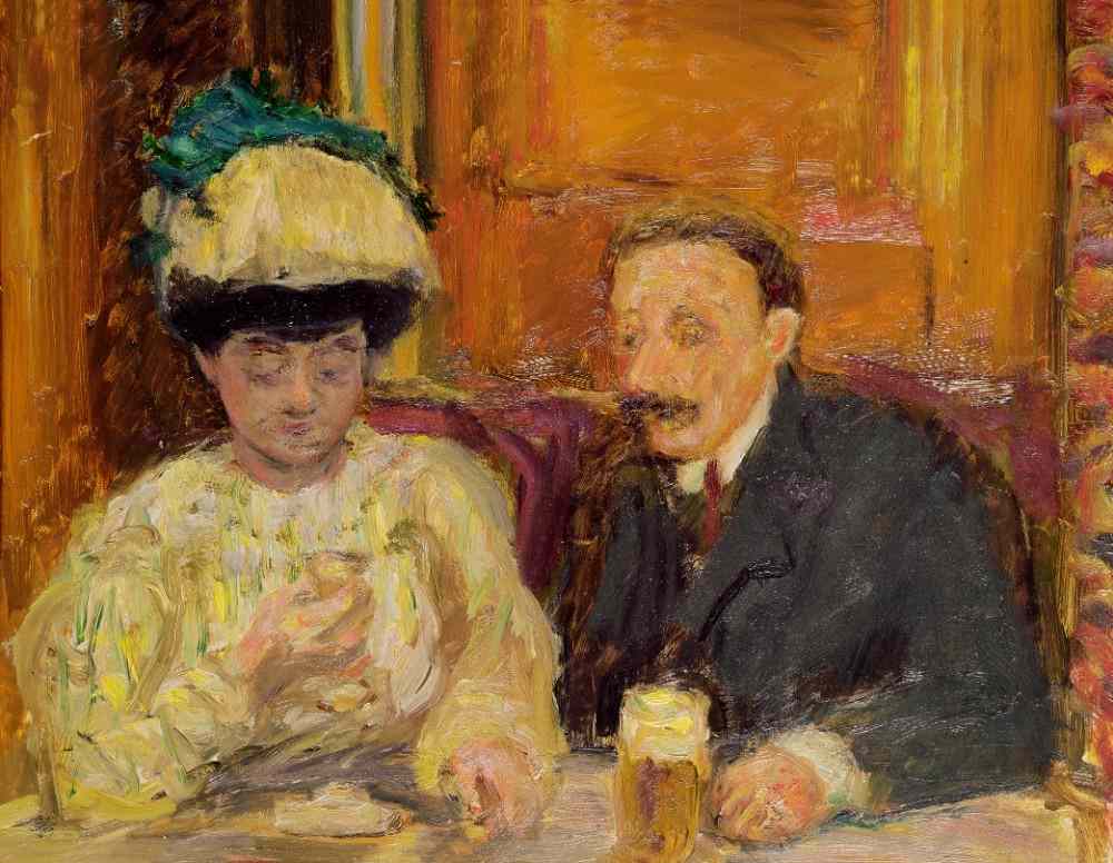 Reproduction du tableau « Le Petit Café - Pierre Bonnard » par Alpha Reproduction en peinture à l’huile