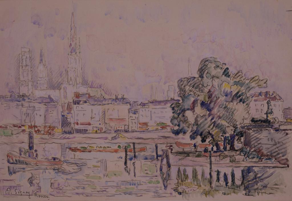 Reproduction du tableau « Rouen - Paul Signac » par Alpha Reproduction en peinture à l’huile