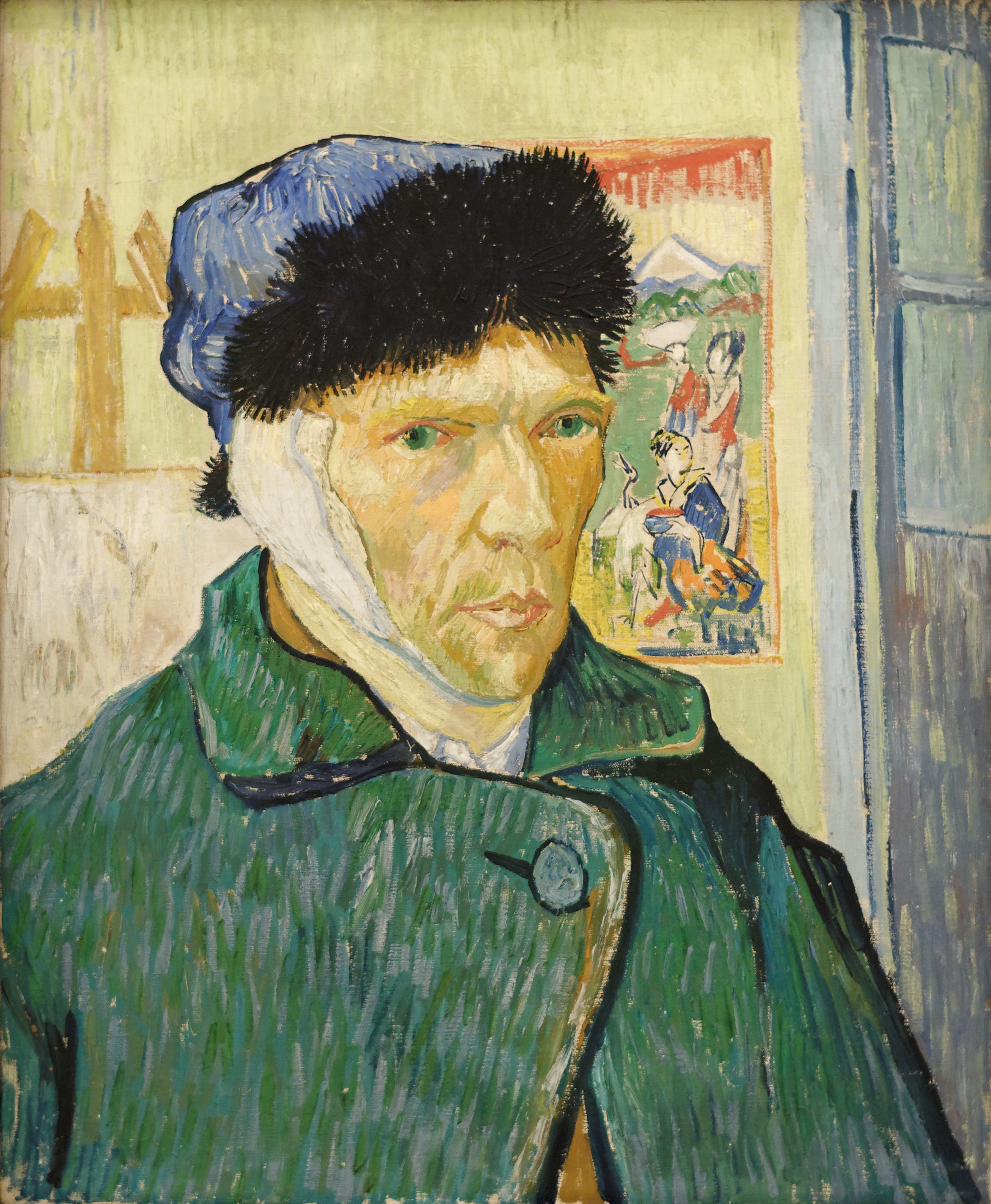 Reproduction du tableau « Autoportrait à l'oreille bandée - Vincent van Gogh » par Alpha Reproduction en peinture à l’huile