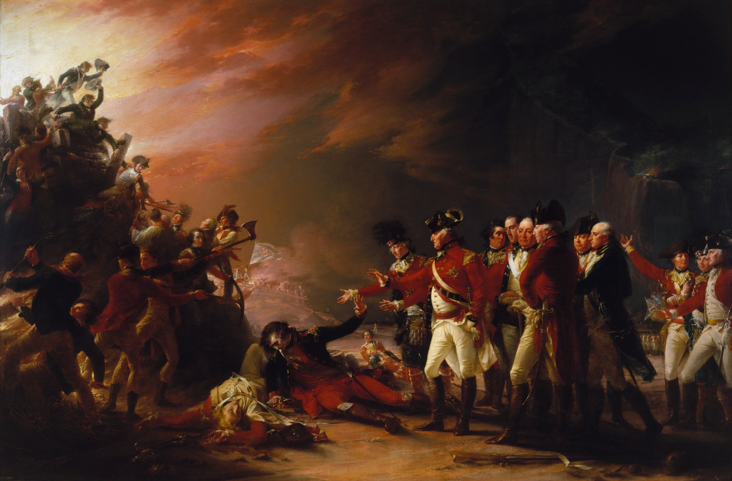 La Sortie de la garnison de Gibraltar au matin du 27 novembre 1789 - John Trumbull