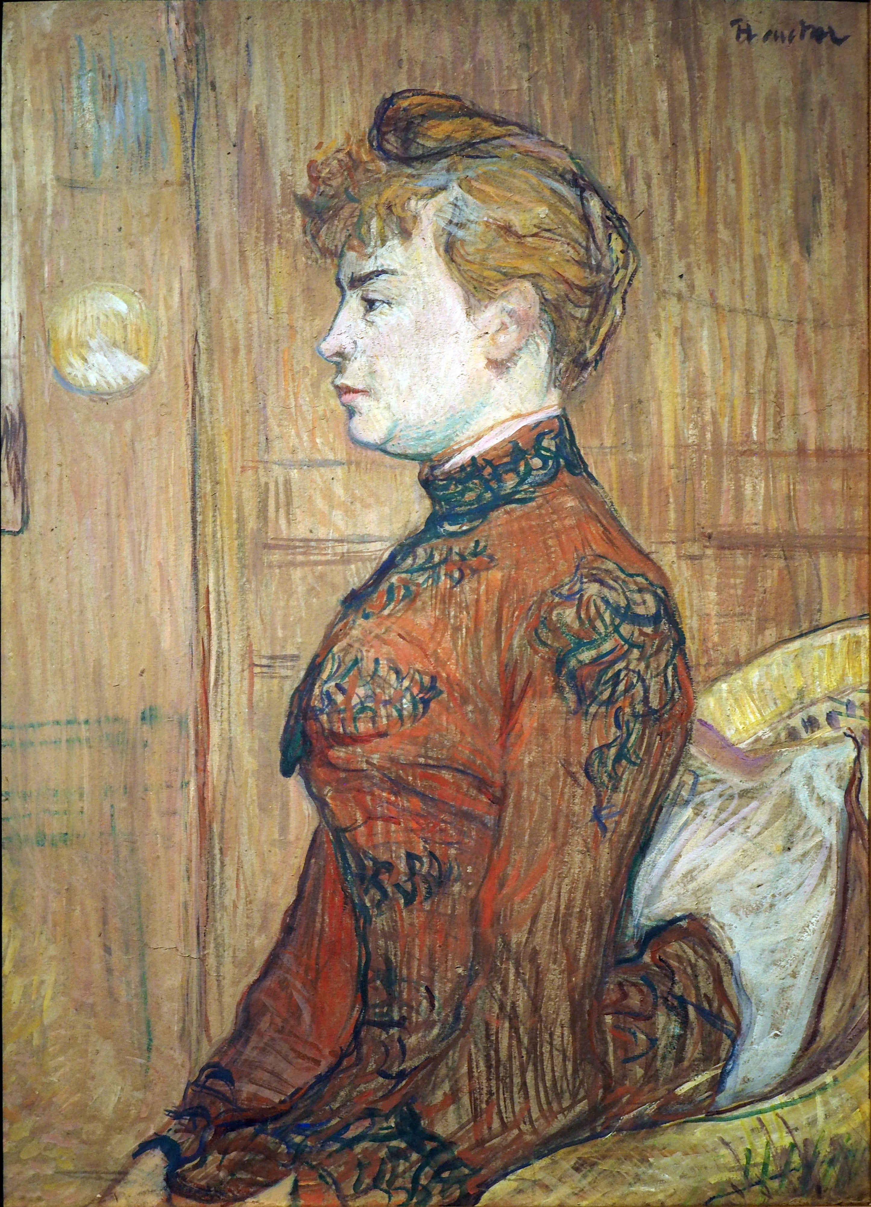 Reproduction du tableau « La fille du sergent de ville - Henri de Toulouse-Lautrec » par Alpha Reproduction en peinture à l’huile
