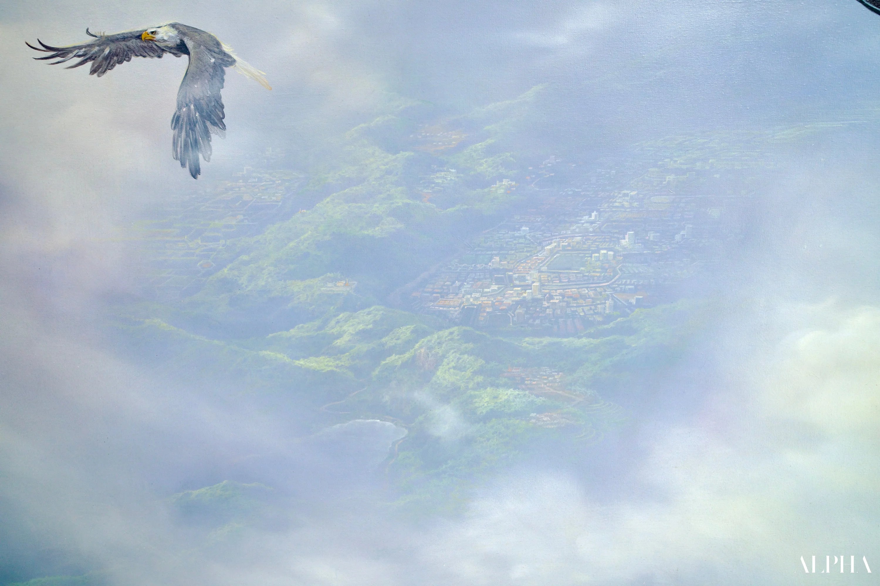 Aigles en Vol | 200 x 170 cm Reproductions de tableaux à la peinture à l’huile