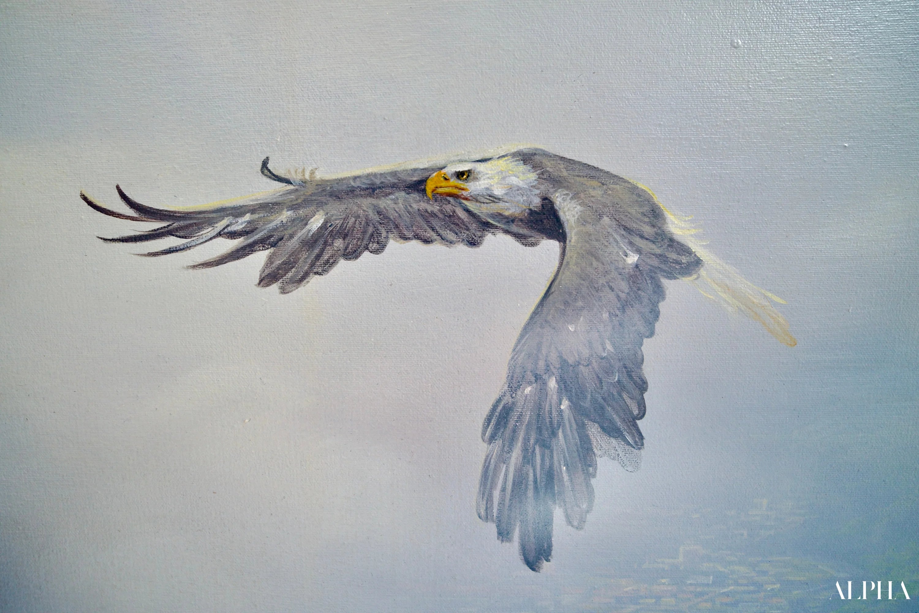Aigles en Vol | 200 x 170 cm Reproductions de tableaux à la peinture à l’huile
