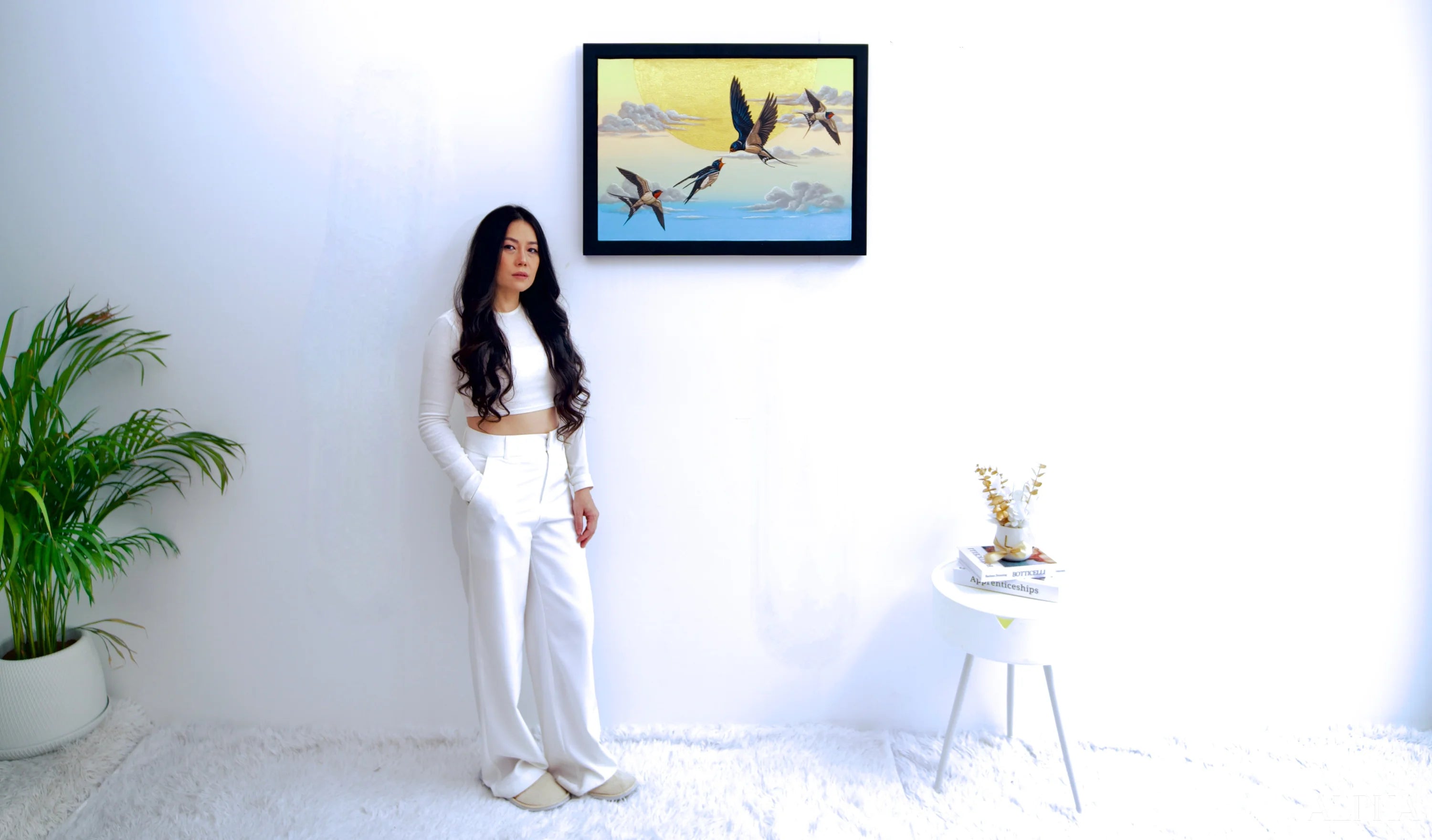 Swallow in the Sky - Thanatchapong | 70 X 50 cm Reproductions de tableaux à la peinture à l’huile