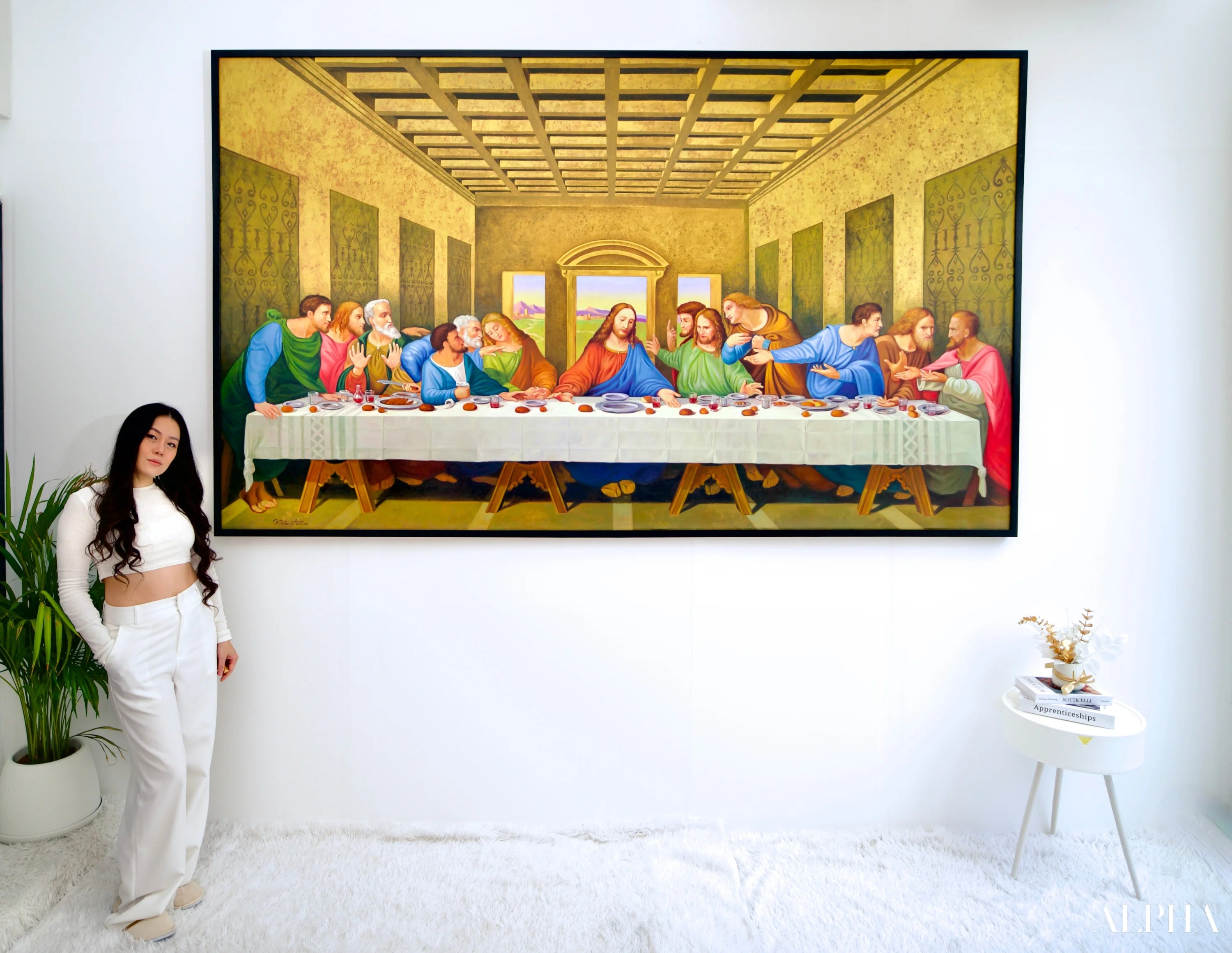 The Last Supper – Une réinterprétation du chef-d’œuvre de Léonard de Vinci par Master Apollon | 270 x 160 cm