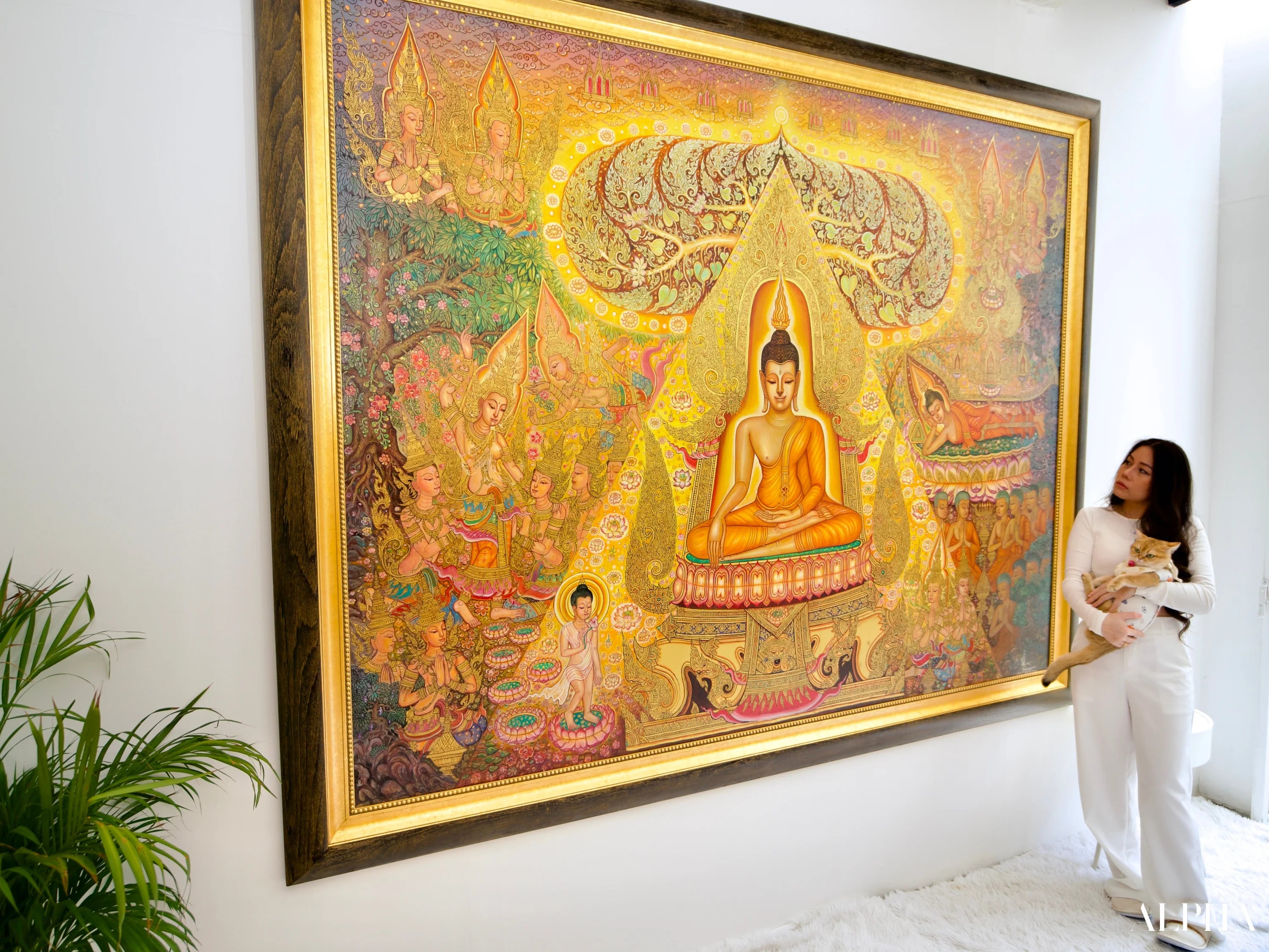 La Vie de Bouddha | 240 x 180 cm Reproductions de tableaux à la peinture à l’huile