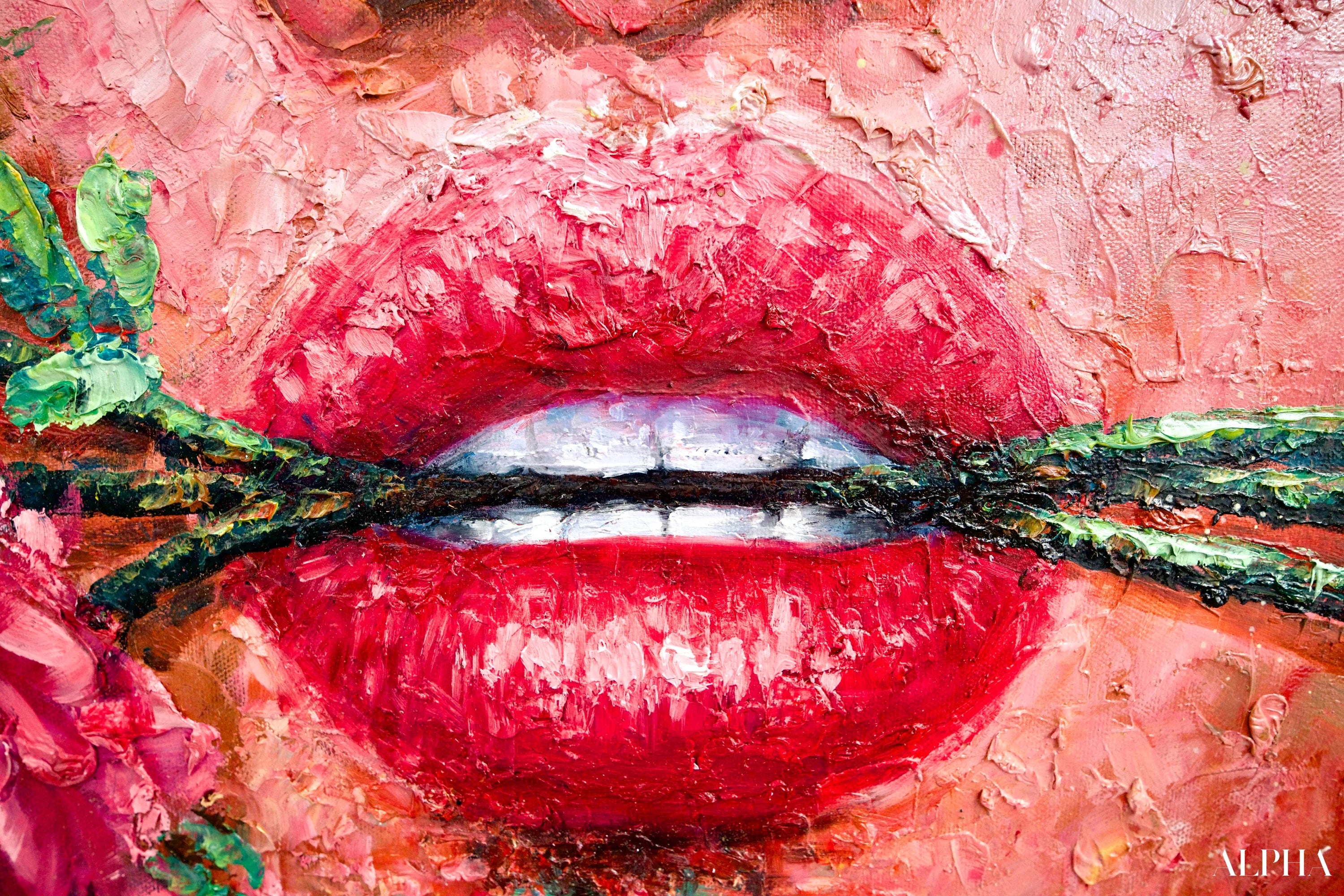 L’amour en Fleurs | 200 x 200 cm Reproductions de tableaux à la peinture à l’huile