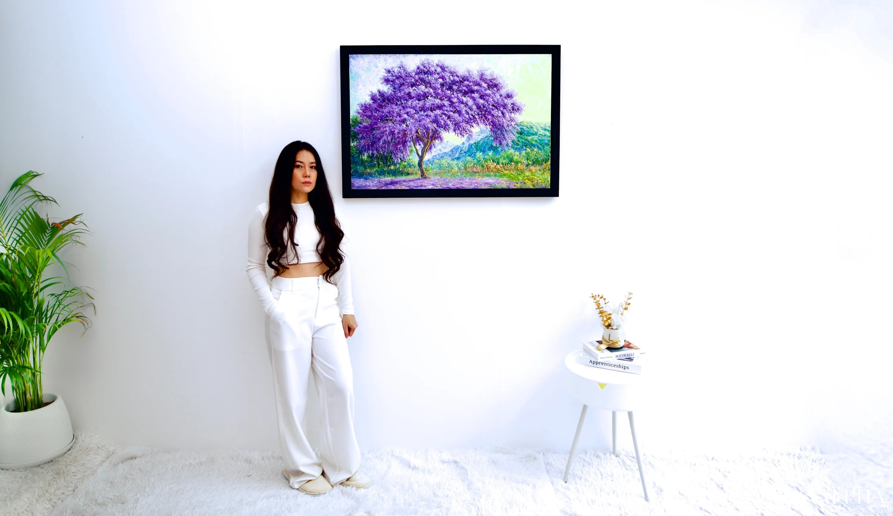 The Purple Tree - Chaloemkiat | 90 x 60 cm Reproductions de tableaux à la peinture à l’huile