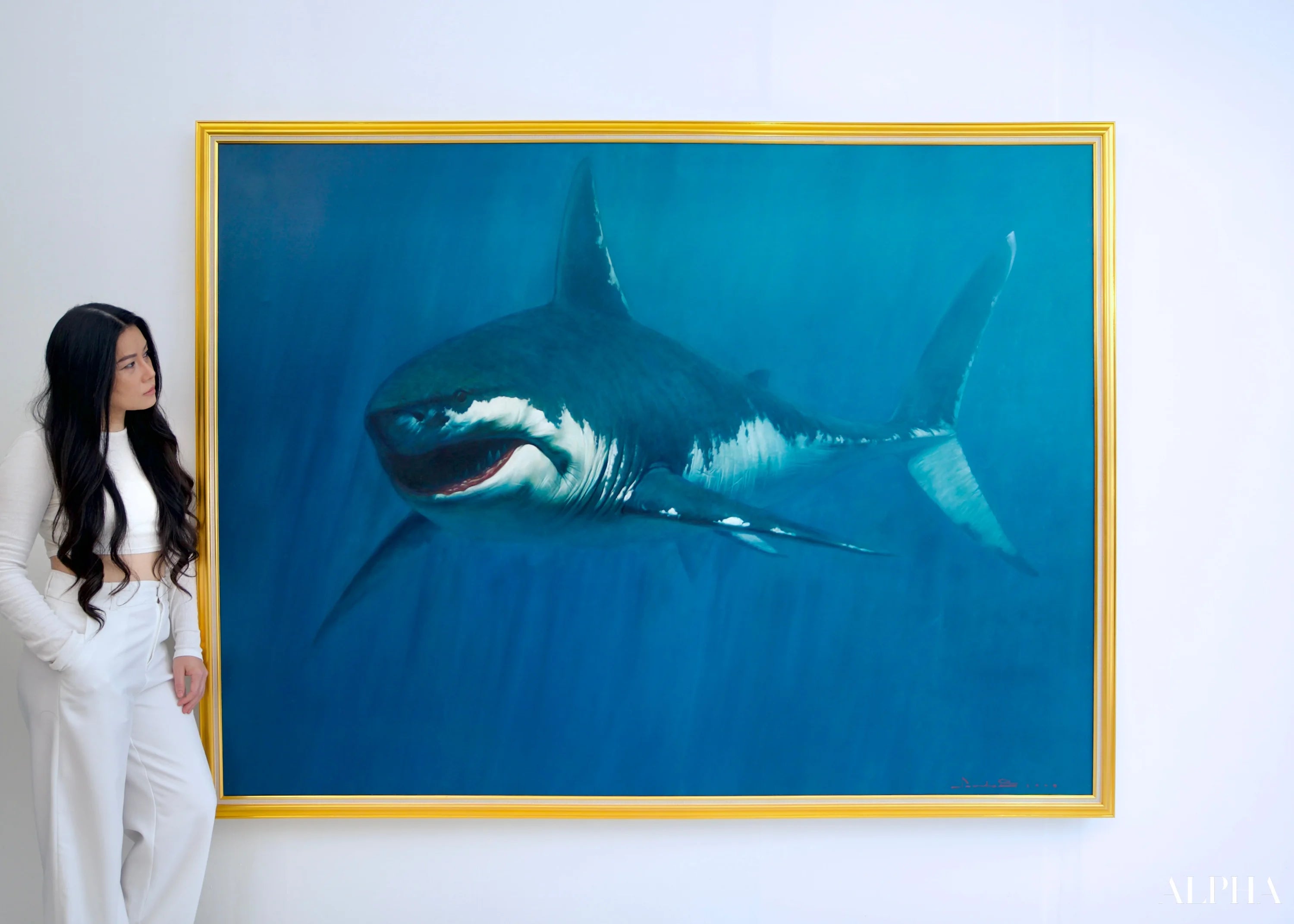 Requin | 150 x 200 cm Reproductions de tableaux à la peinture à l’huile