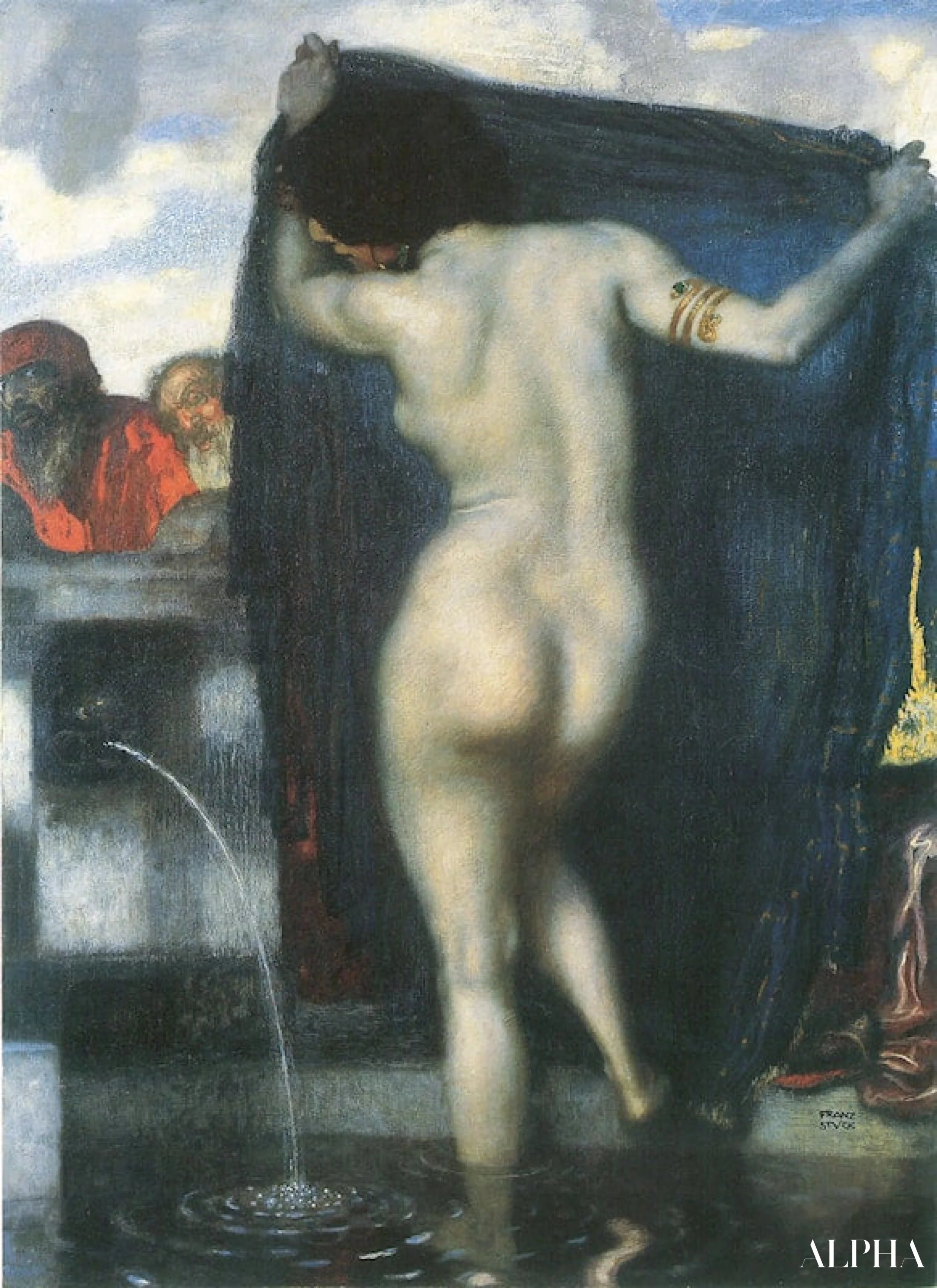 Reproduction du tableau « Suzanne et les Vieillards - Franz Von Stuck » par Alpha Reproduction en peinture à l’huile