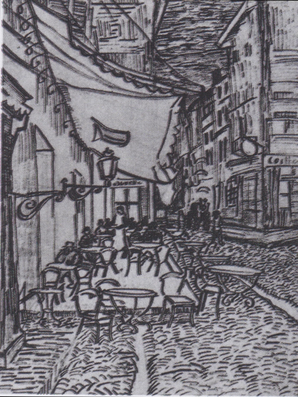 Van Gogh   Terrasse des Cafés an der Place du Forum in Arles am Abend