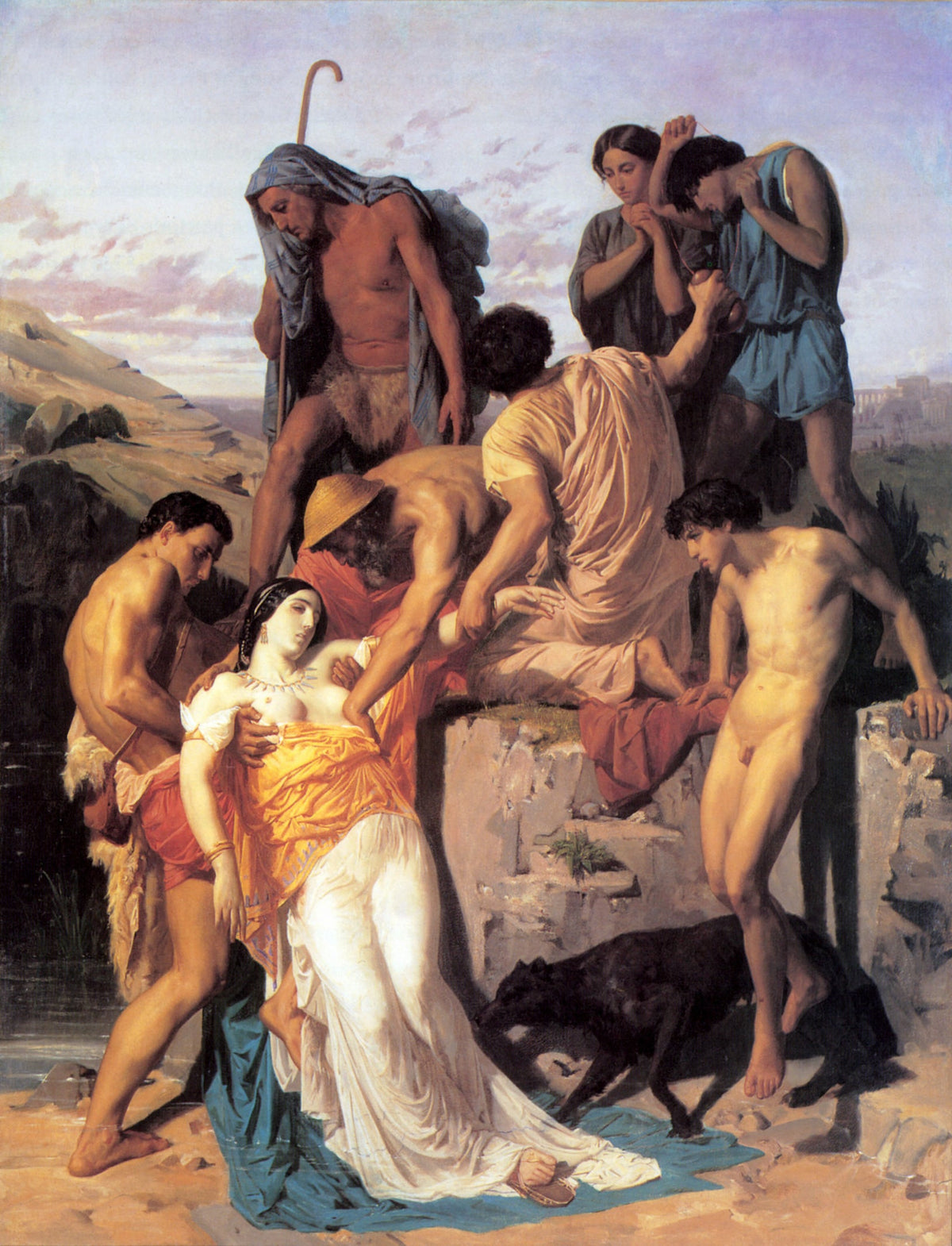Peinture académique détaillée illustrant le prix d’une reproduction de tableau