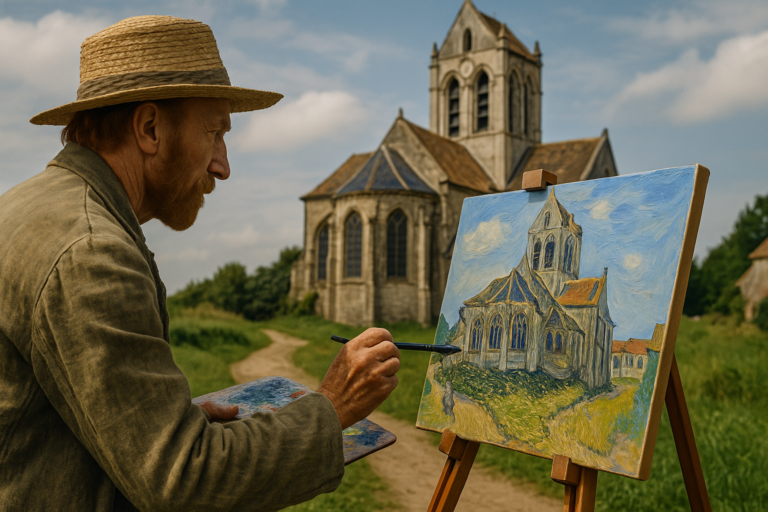 Van Gogh et l'Église d’Auvers