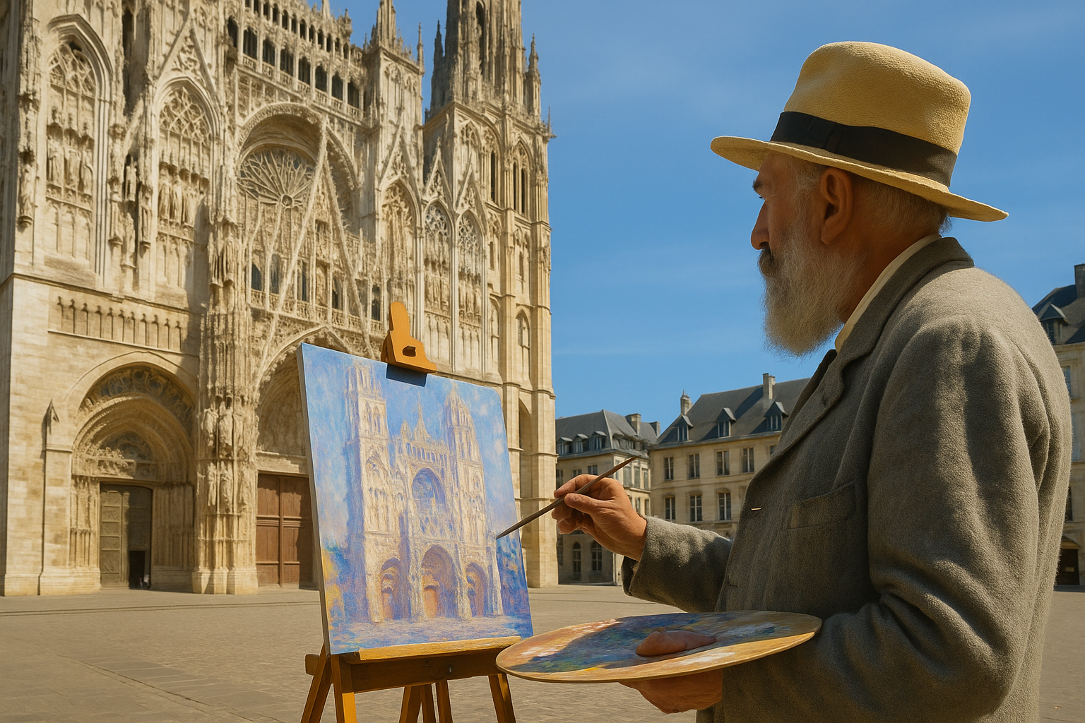 Claude Monet Rouenin katedraali: Kun valo veistää kiveä