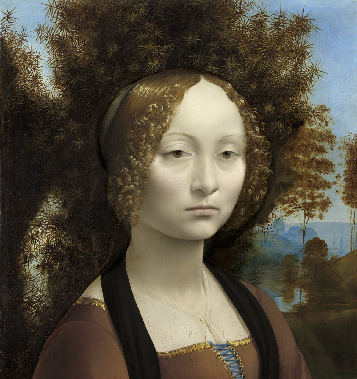 Ginevra de’ Benci par Léonard de Vinci