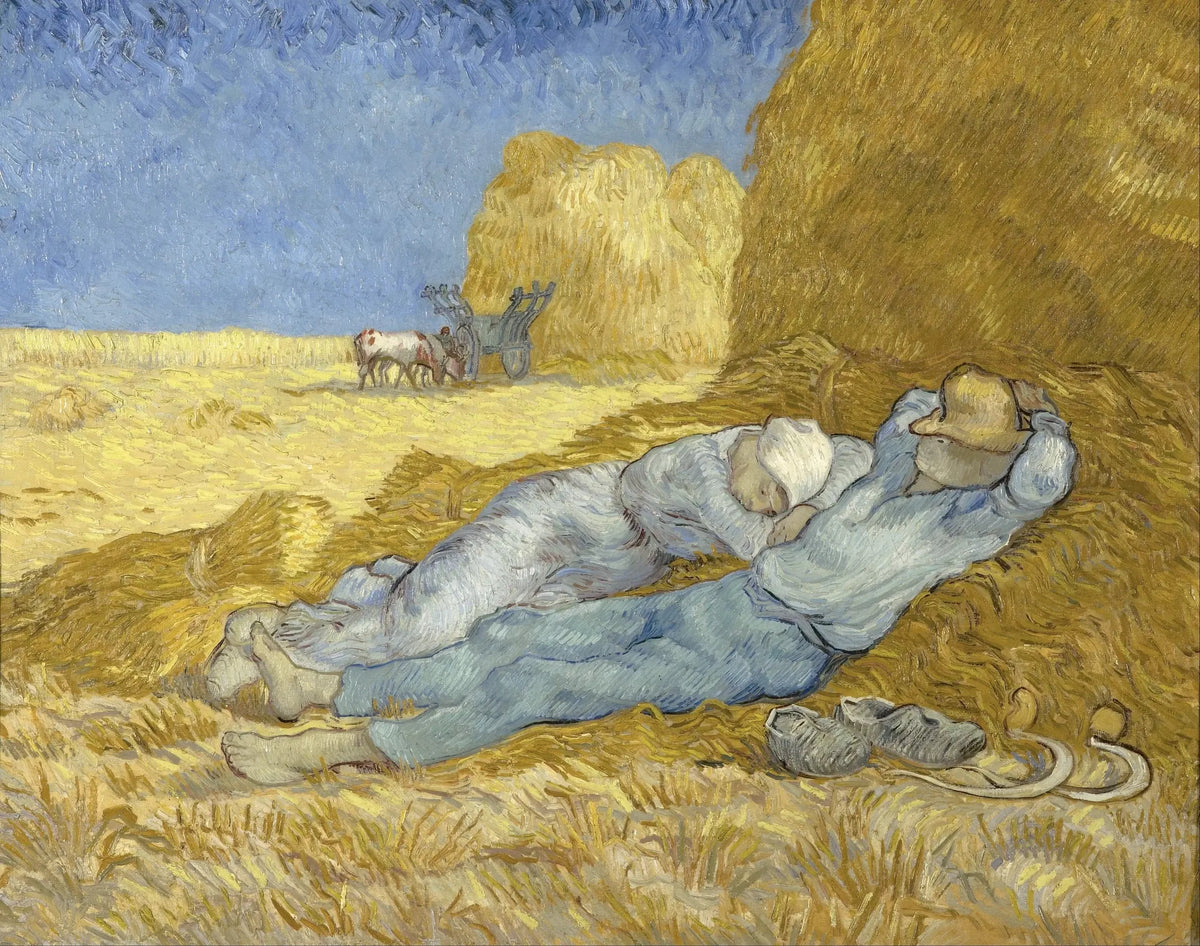 La Méridienne ou La Sieste de Vincent van Gogh d’après Millet