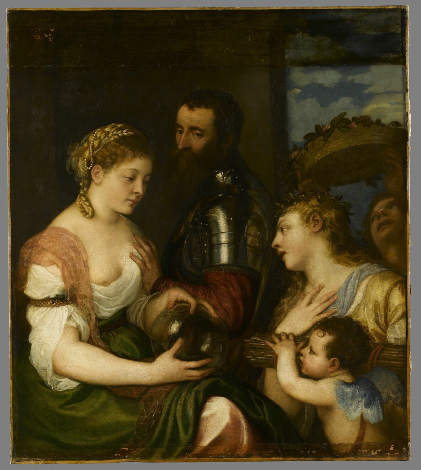 Allégorie conjugale, dit à tort Allégorie d'Alphonse d'Avalos - Titian
