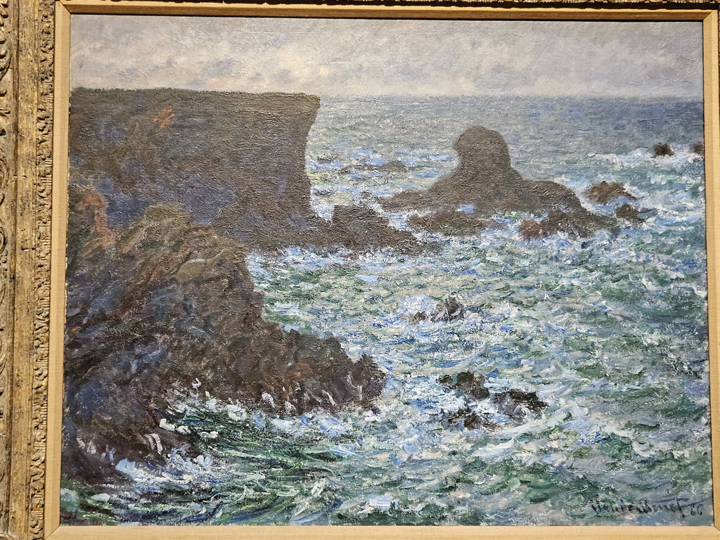 Port-Coton, le Rocher du Lion exposé dans son cadre au Fitzwilliam Museum