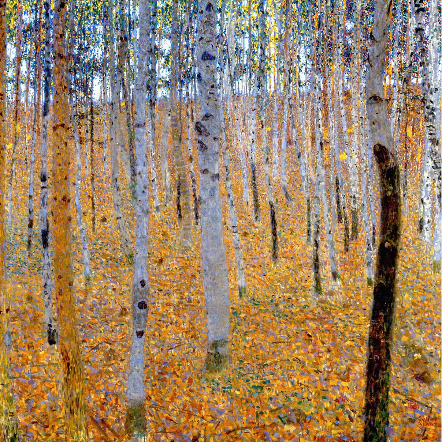 Koivumetsä - Gustav Klimt