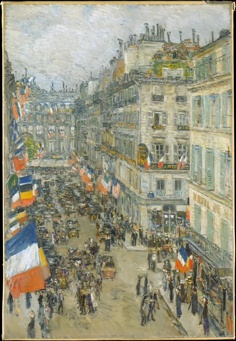 14. heinäkuuta, Daunou-katu, 1910 - Childe Hassam