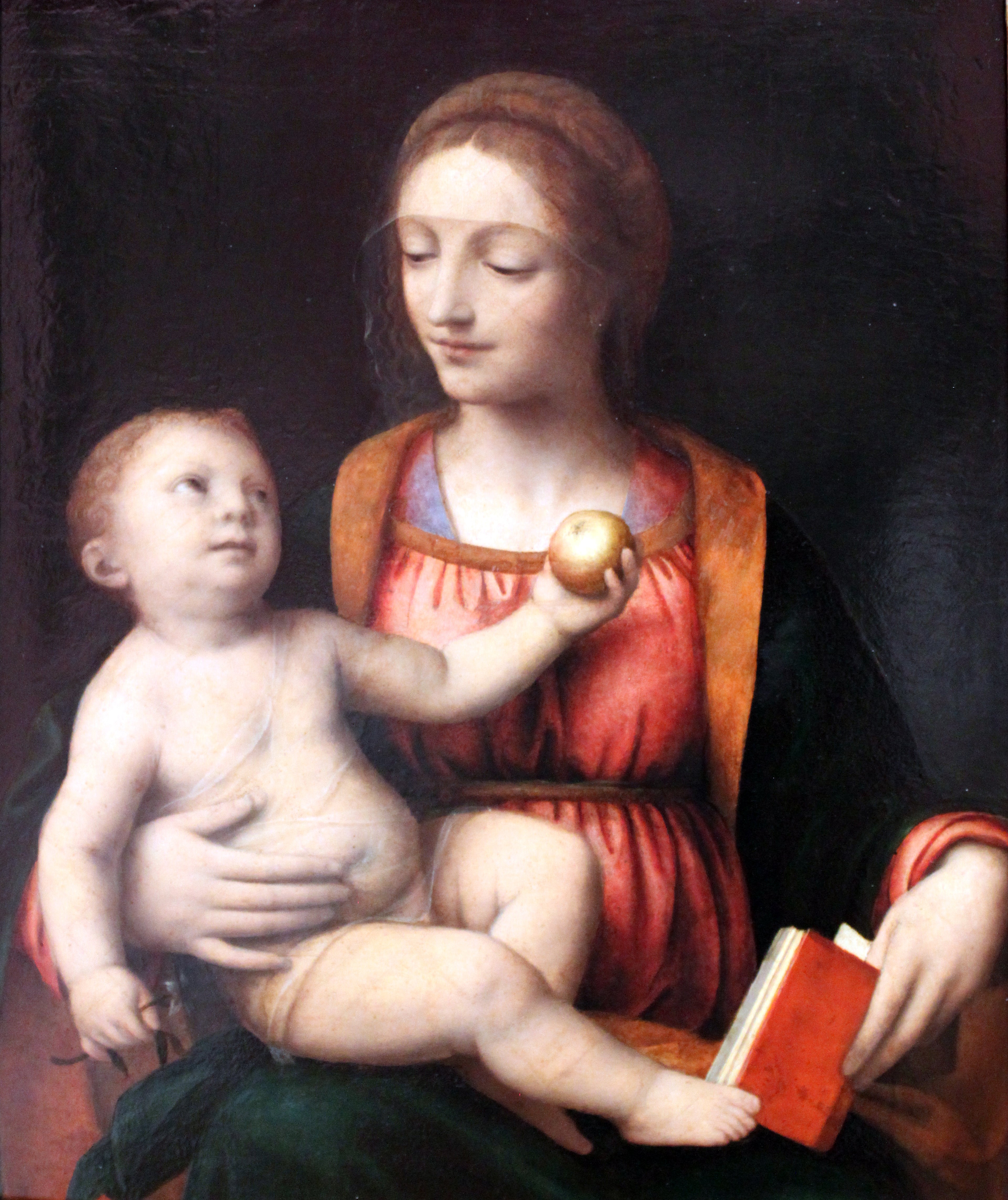 Vierge à l'Enfant et pomme - Bernardino Luini