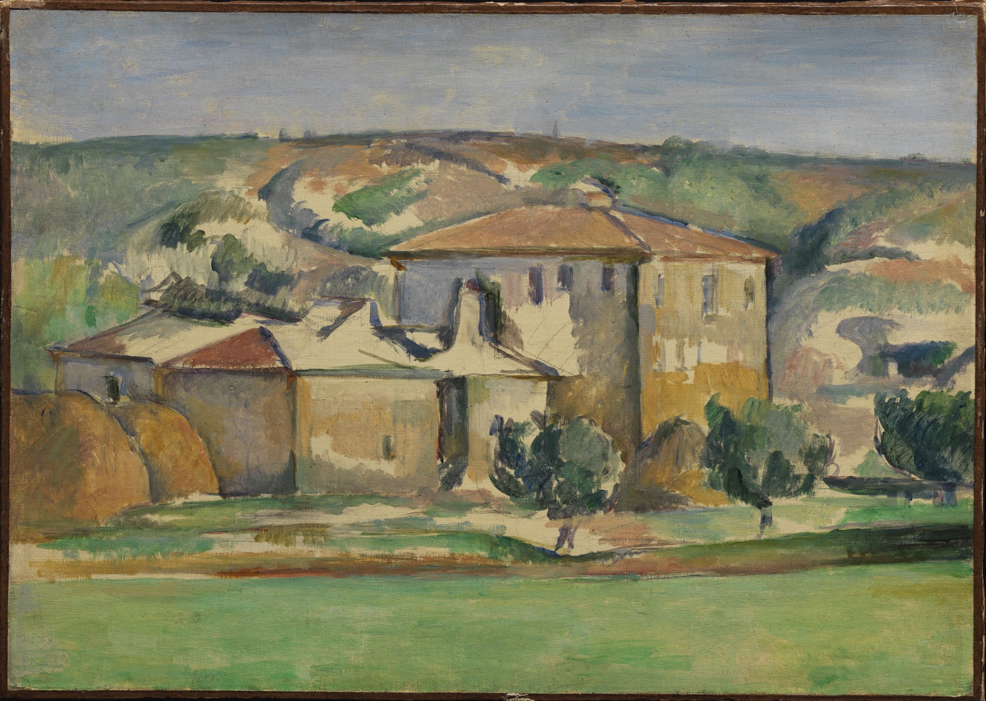 Reproduction du tableau « Maisons Provençales, Encagnane - Paul Cézanne » par Alpha Reproduction en peinture à l’huile