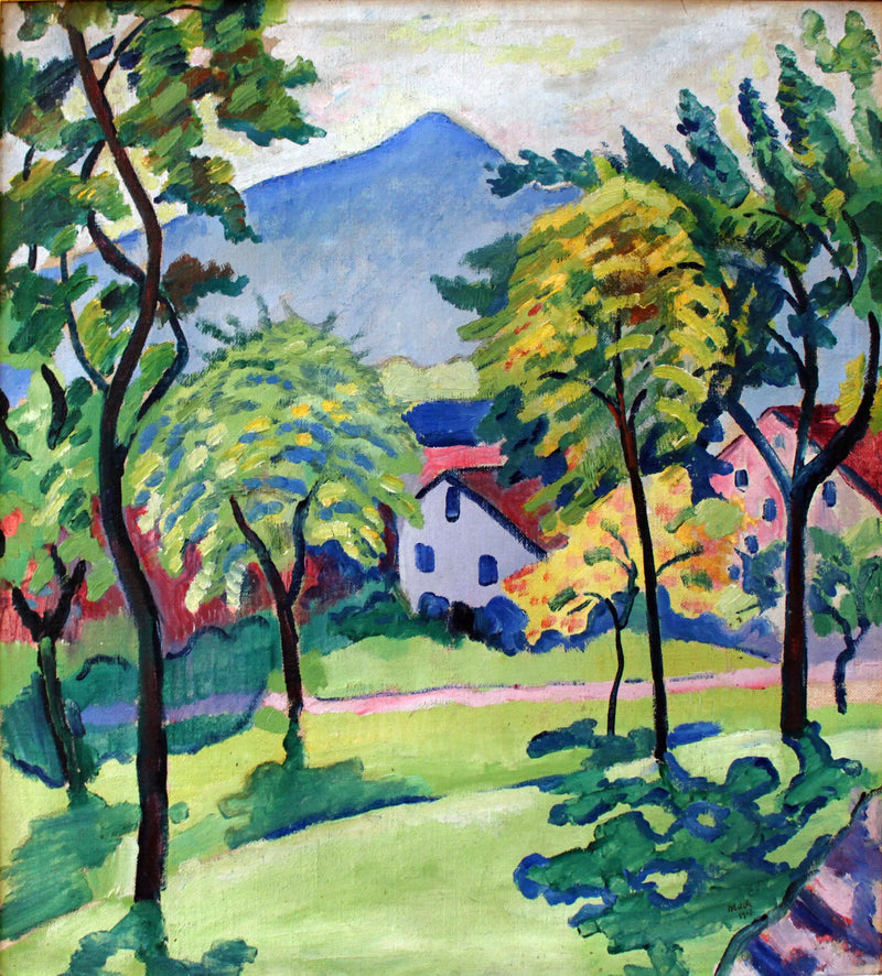 Tegernsee maisema - August Macke