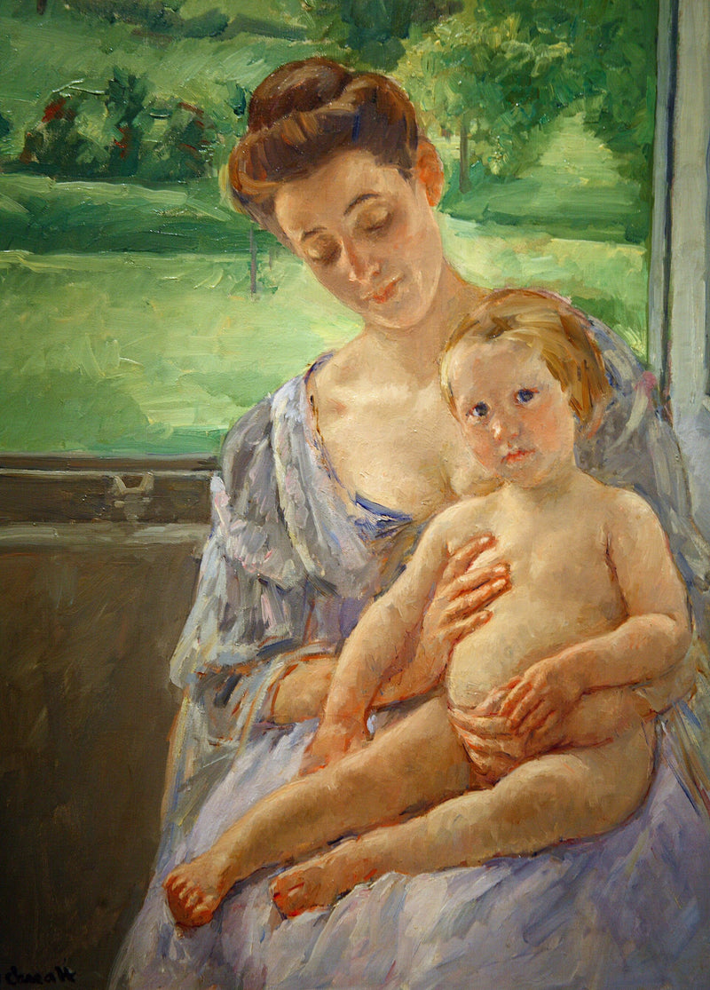 Mère et enfant dans la serre - Mary Cassatt
