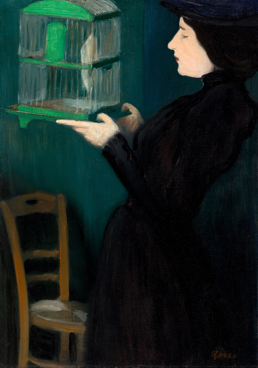 Jeune fille à la cage d’oiseau, József Rippl-Rónai, 1892
