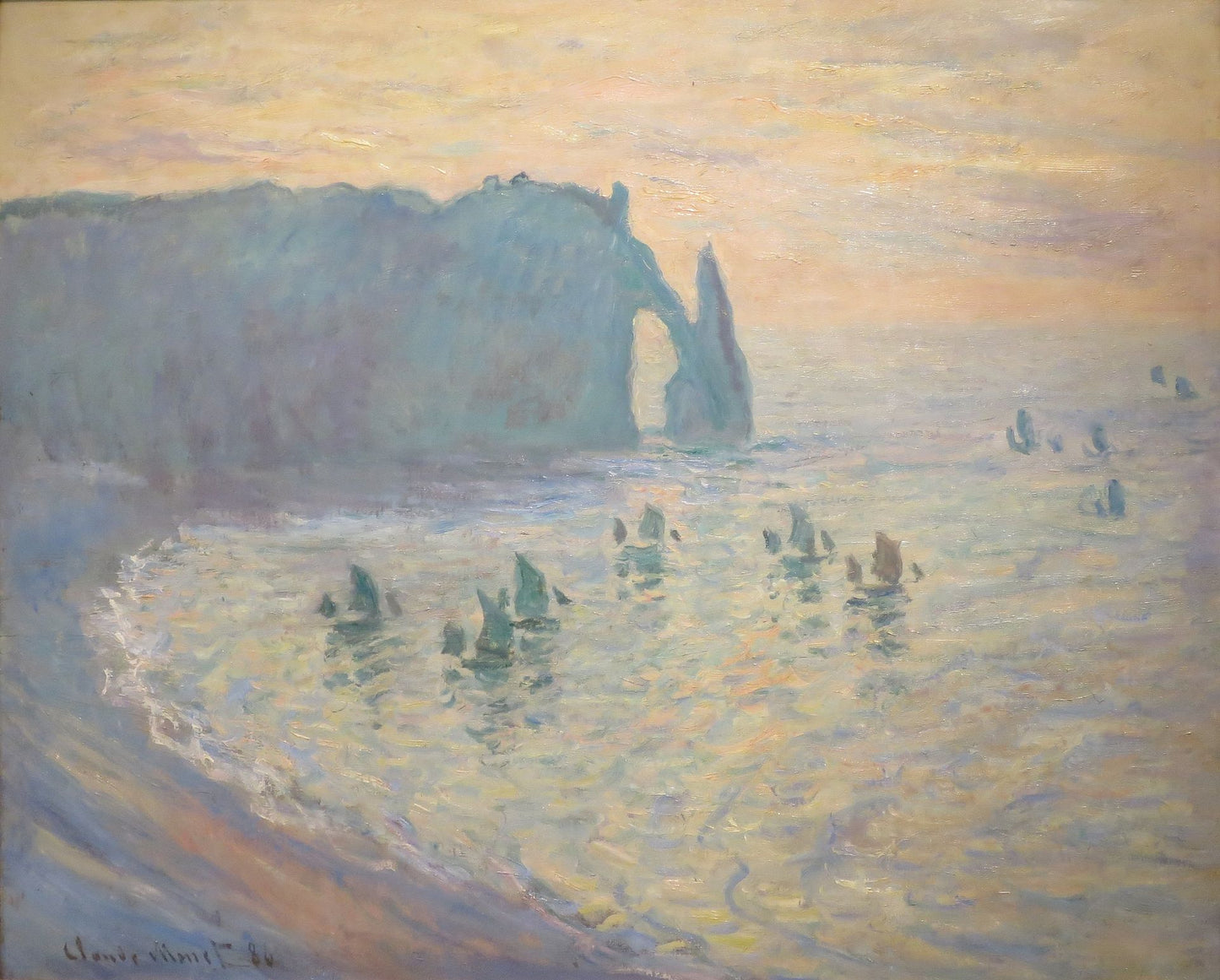 🏖️ La Plage à Étretat – Claude Monet (1885–1886)